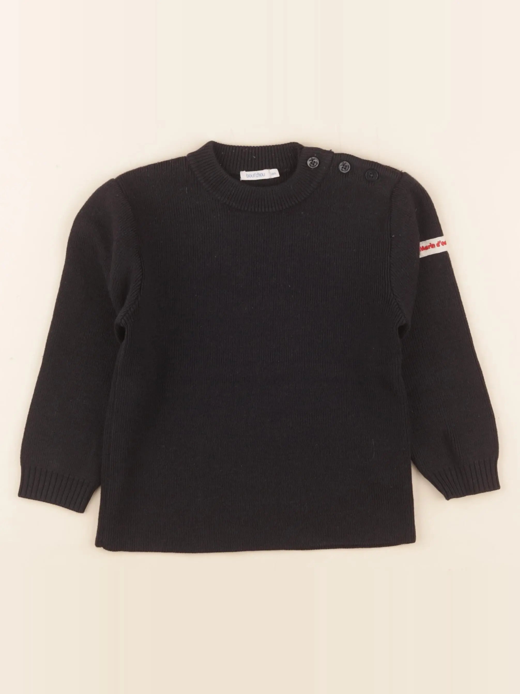 Boutchou - pull bleu - 36 mois