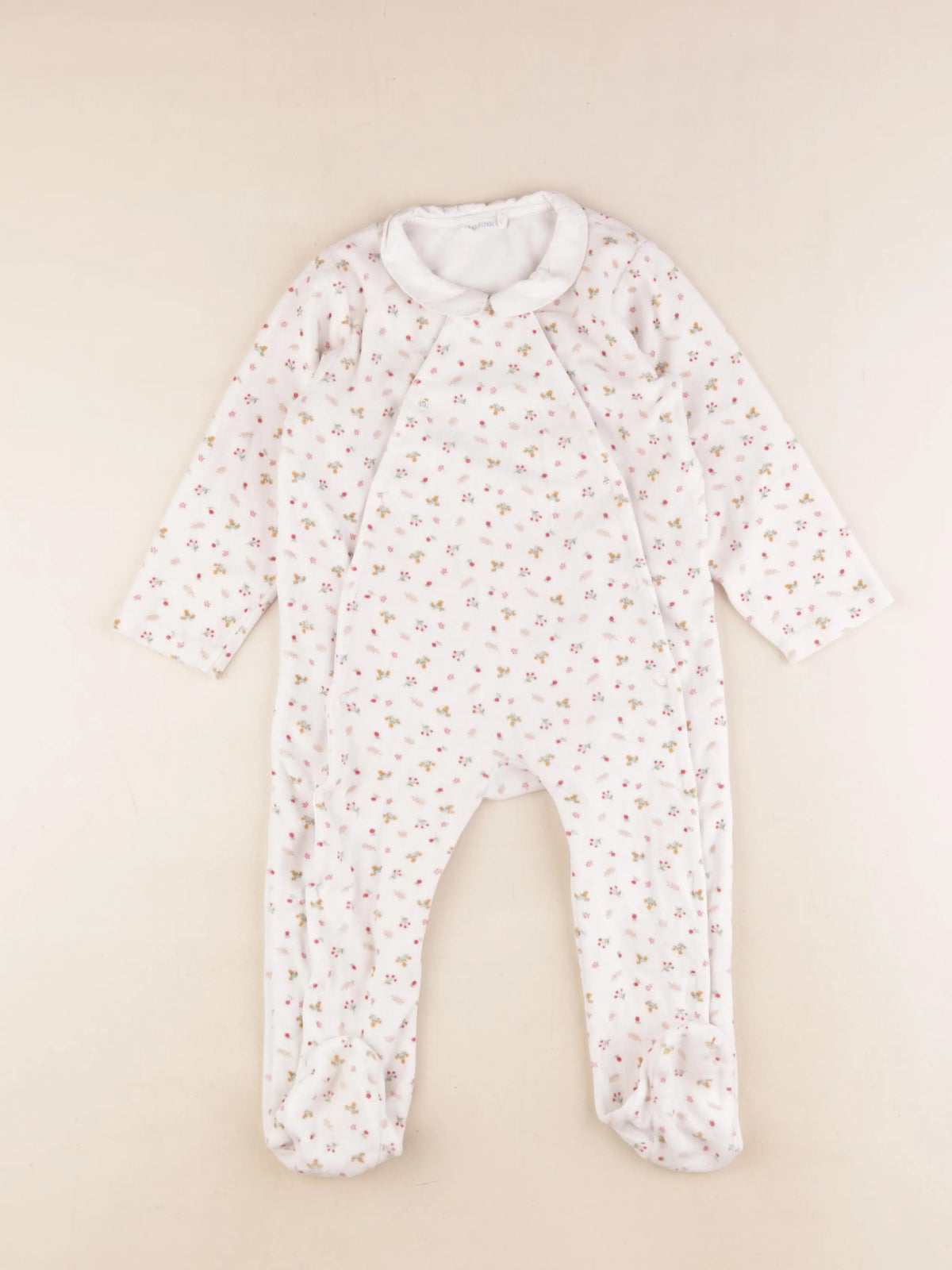 Boutchou - pyjama velours blanc - 24 mois