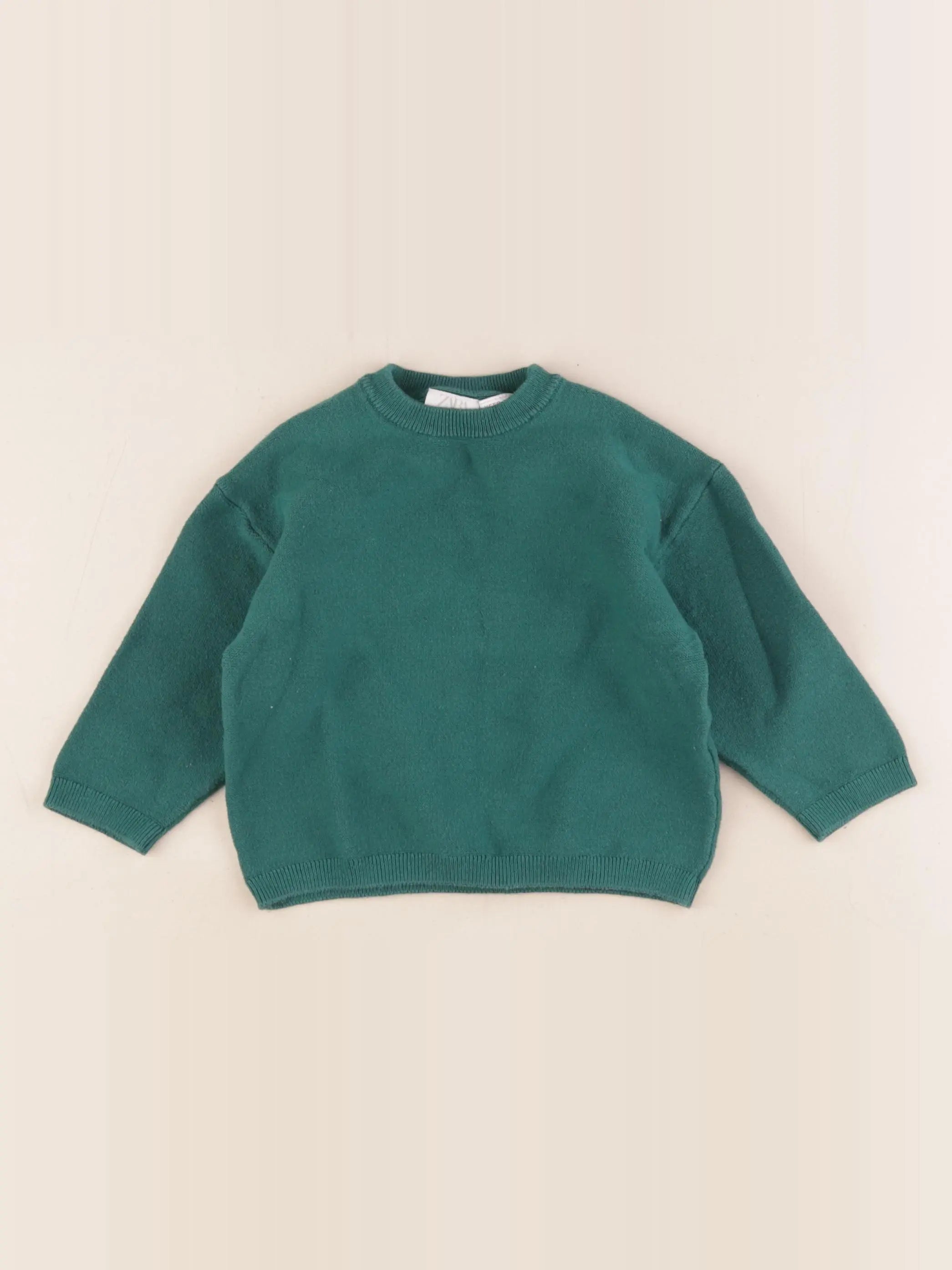 Zara - pull vert - 9/12 mois