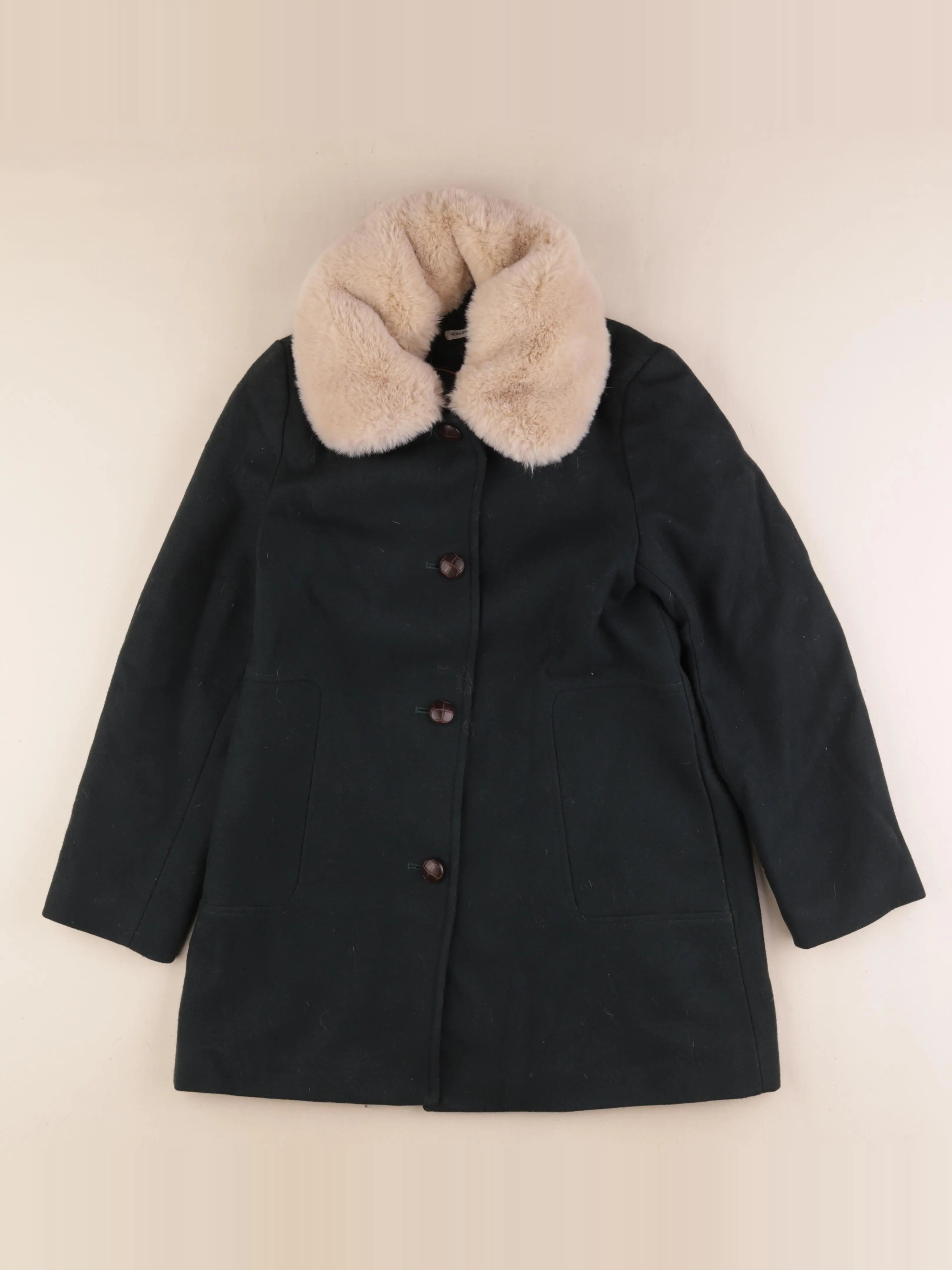 Monoprix - manteau vert - 12 ans