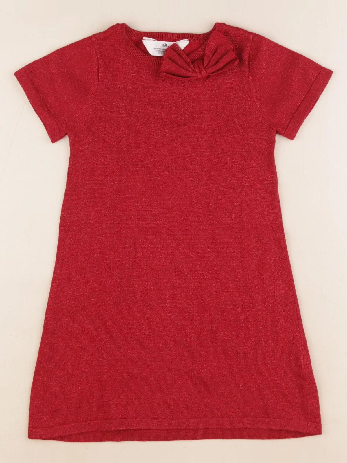 H&M - robe rouge - 4/6 ans