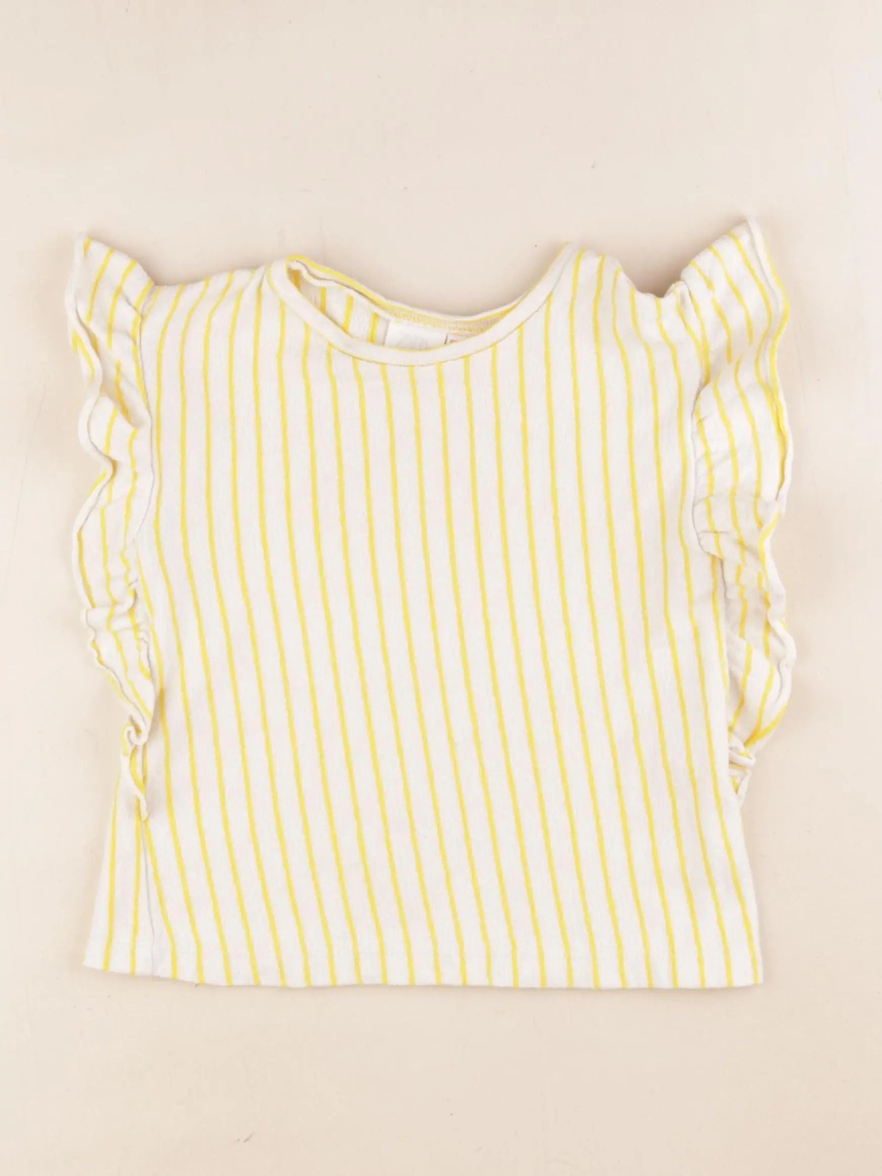 Zara - tee-shirt jaune - 3/4 ans