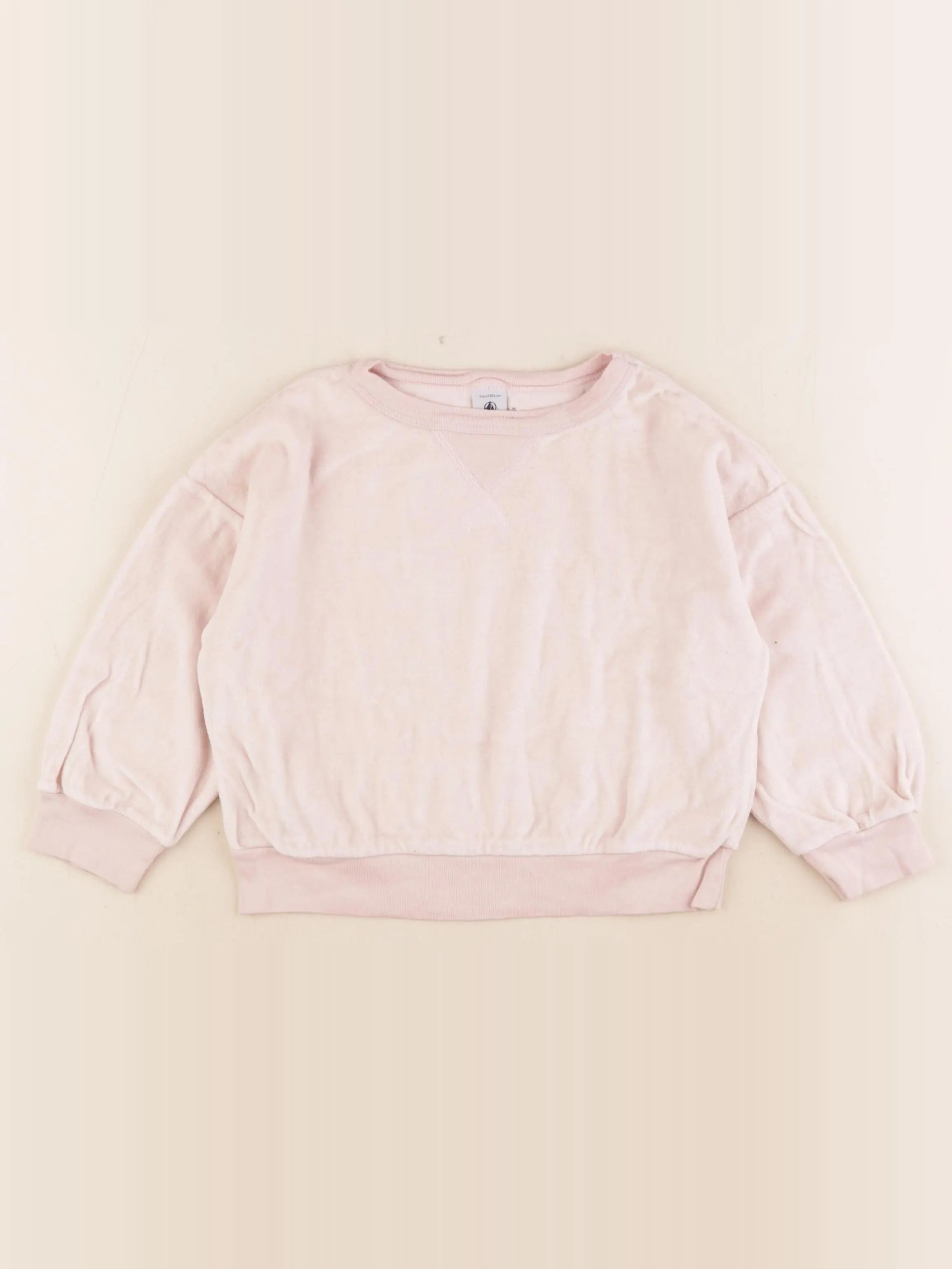 Petit Bateau - sweat rose - 4 ans