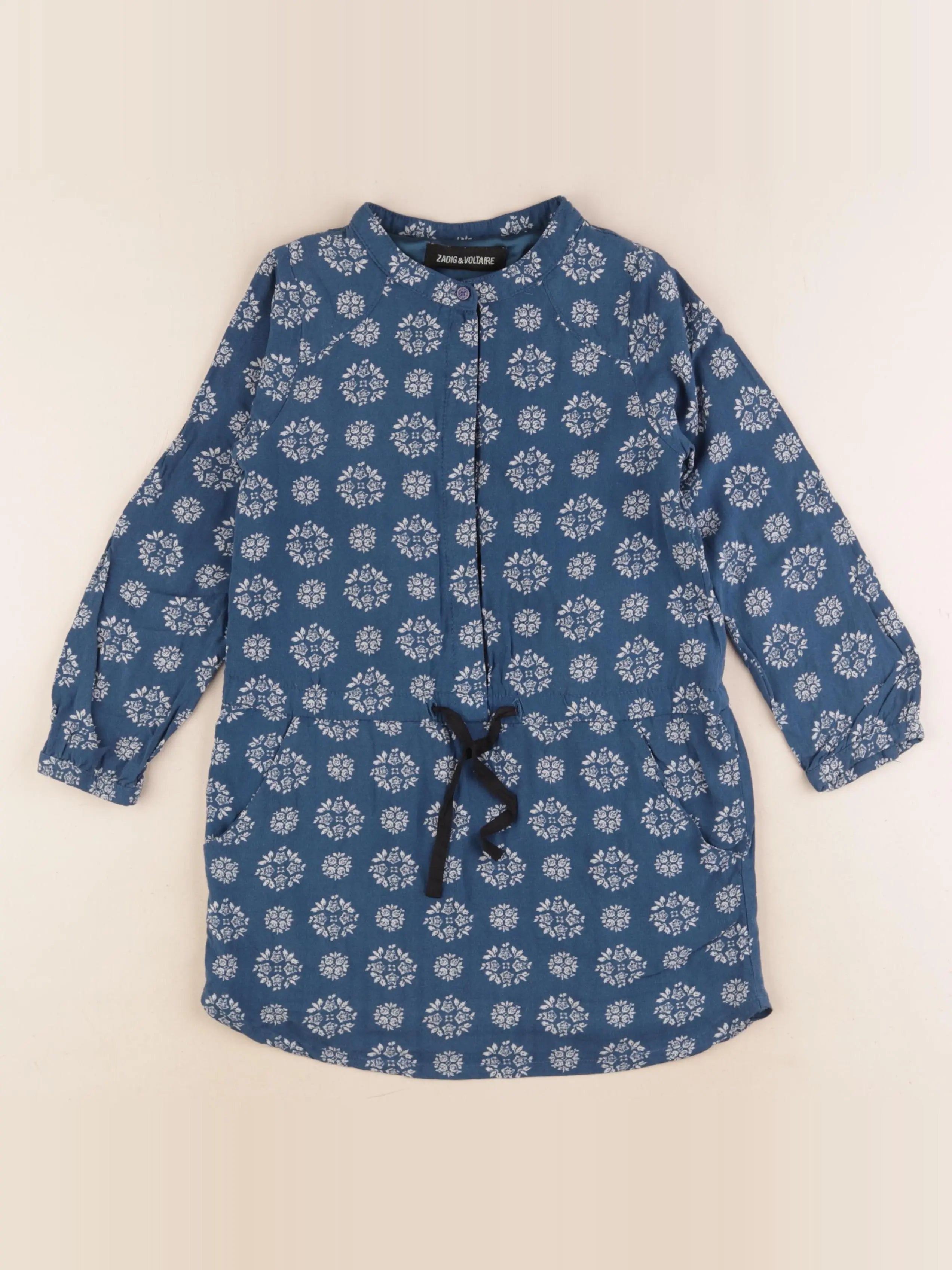 Zadig & Voltaire - robe bleu - 6 ans