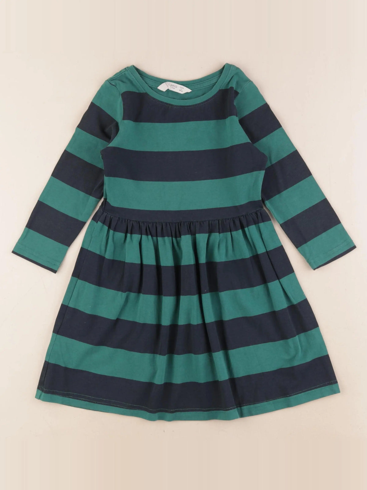 Mango - robe vert - 3/4 ans
