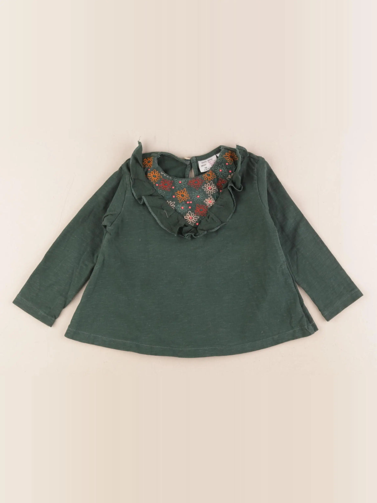 Zara - tee-shirt vert - 12/18 mois