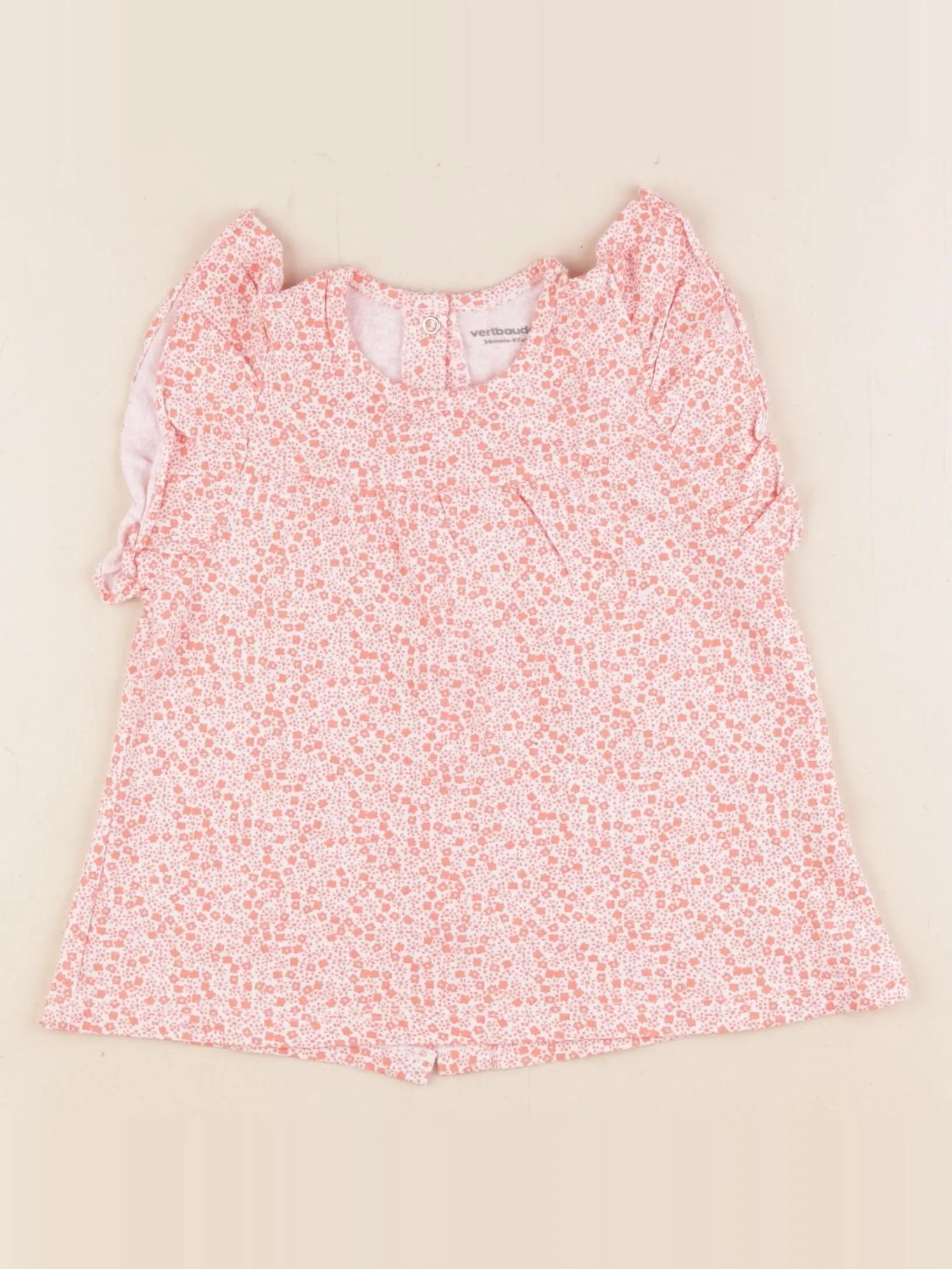 Vertbaudet - tee-shirt orange - 36 mois