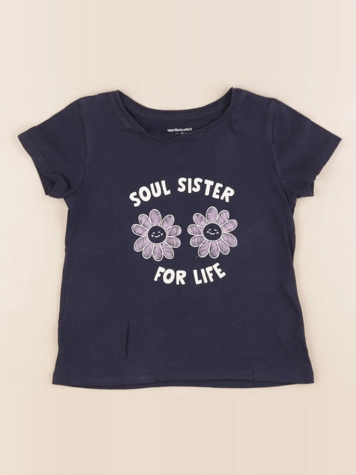 Vertbaudet - tee-shirt bleu - 3 ans