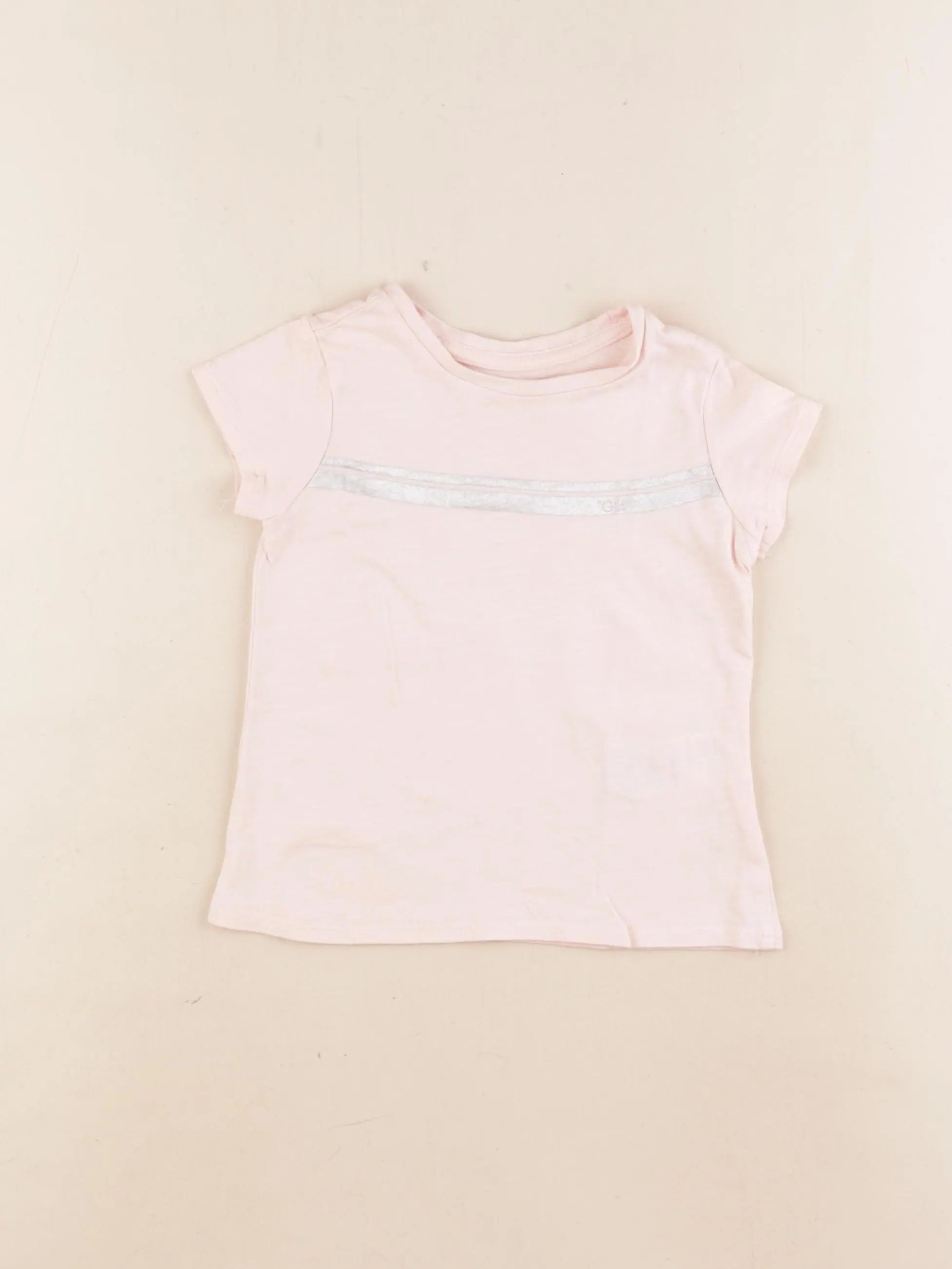 Vertbaudet - tee-shirt rose - 2 ans