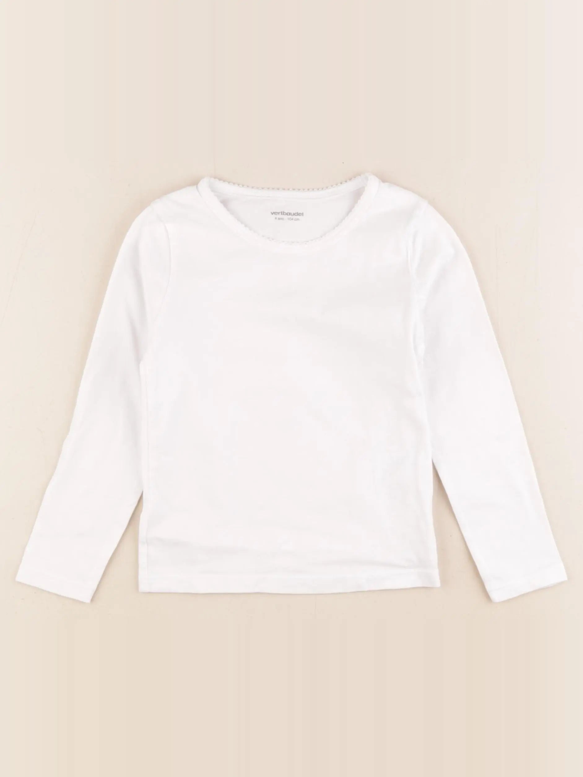 Vertbaudet - maillot de corps blanc - 4 ans