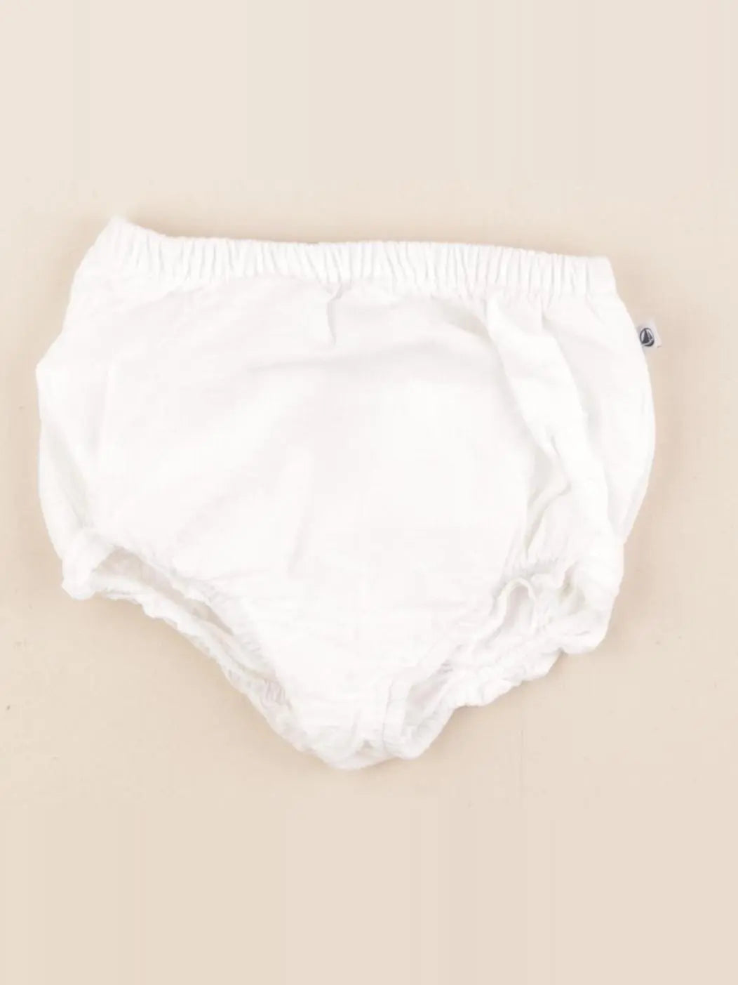 Petit Bateau - bloomer blanc - 6 mois