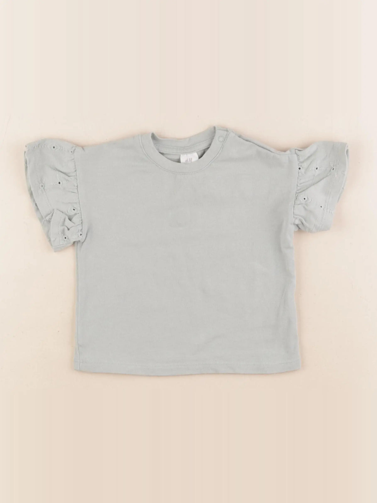 H&M - tee-shirt vert - 4/6 mois