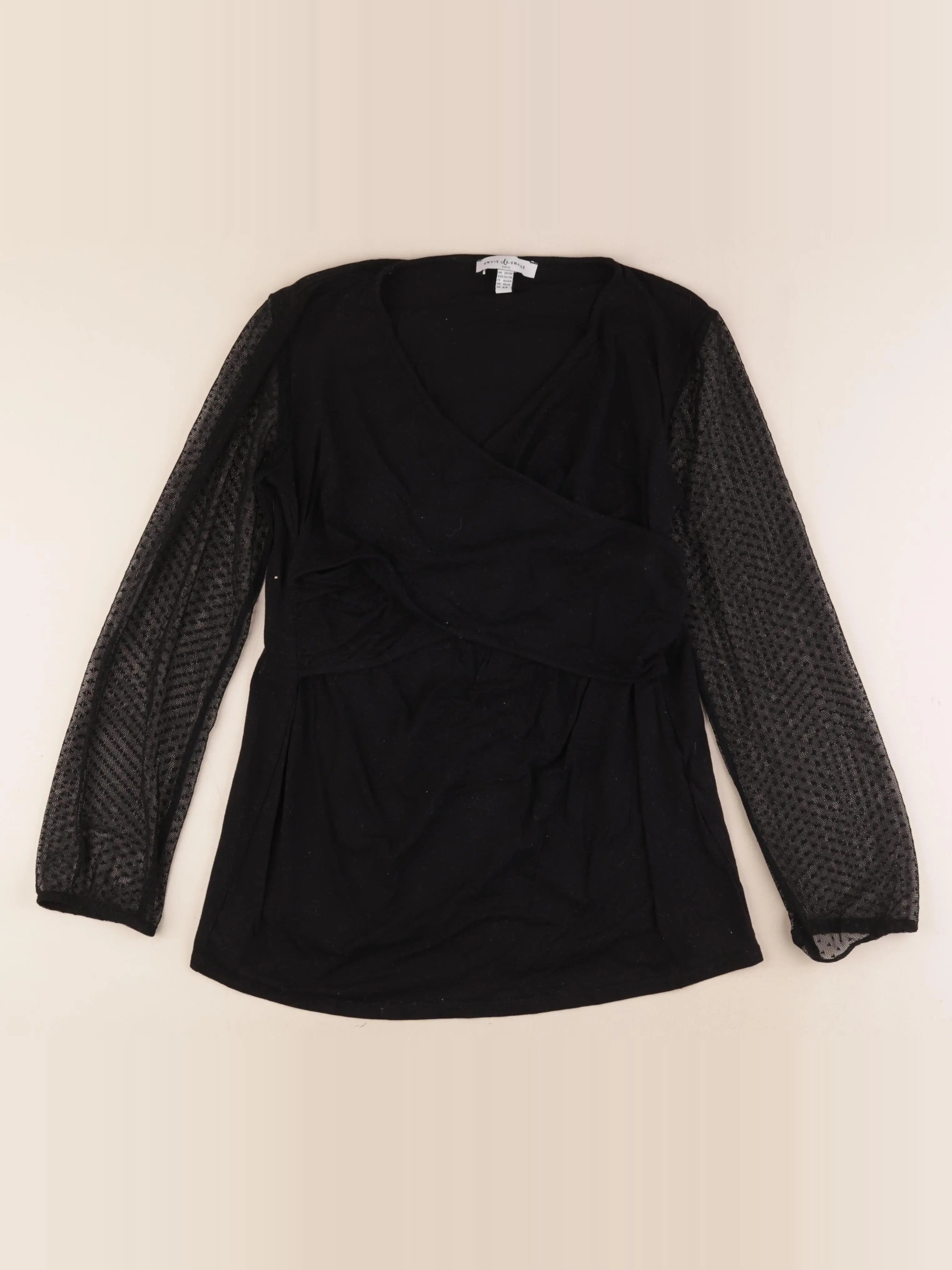 Envie de fraise - tee-shirt grossesse, allaitement noir - 38 à 40