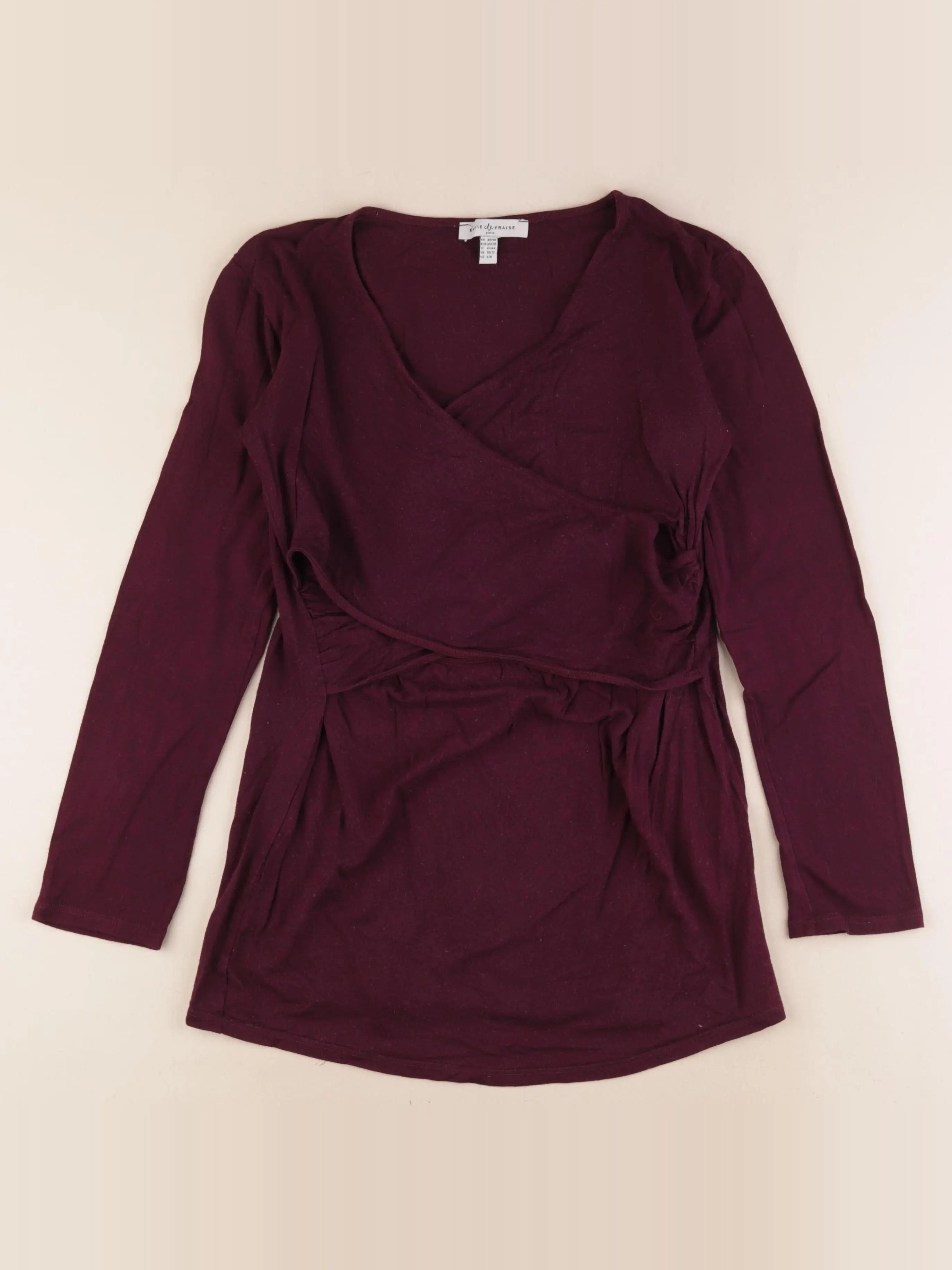 Envie de fraise - tee-shirt grossesse, allaitement rouge - 38 à 40