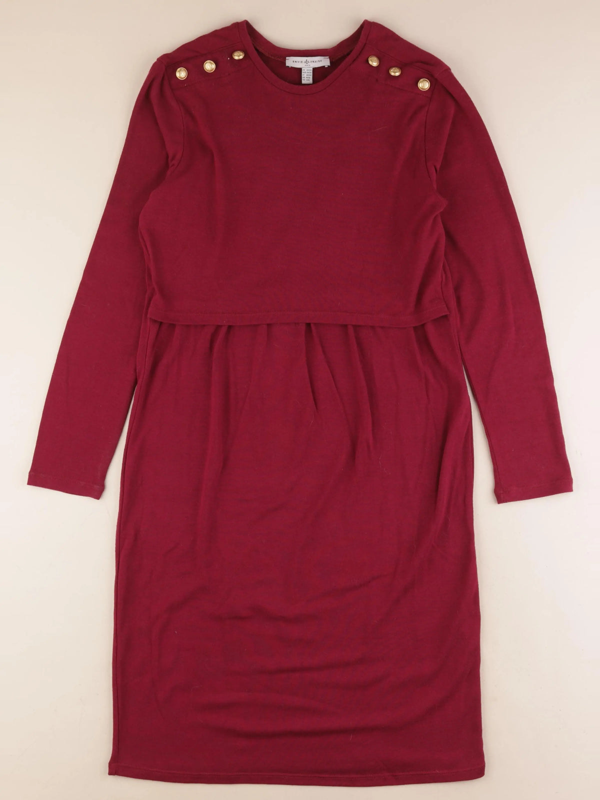 Envie de fraise - robe allaitement, grossesse rouge - 36 à 38