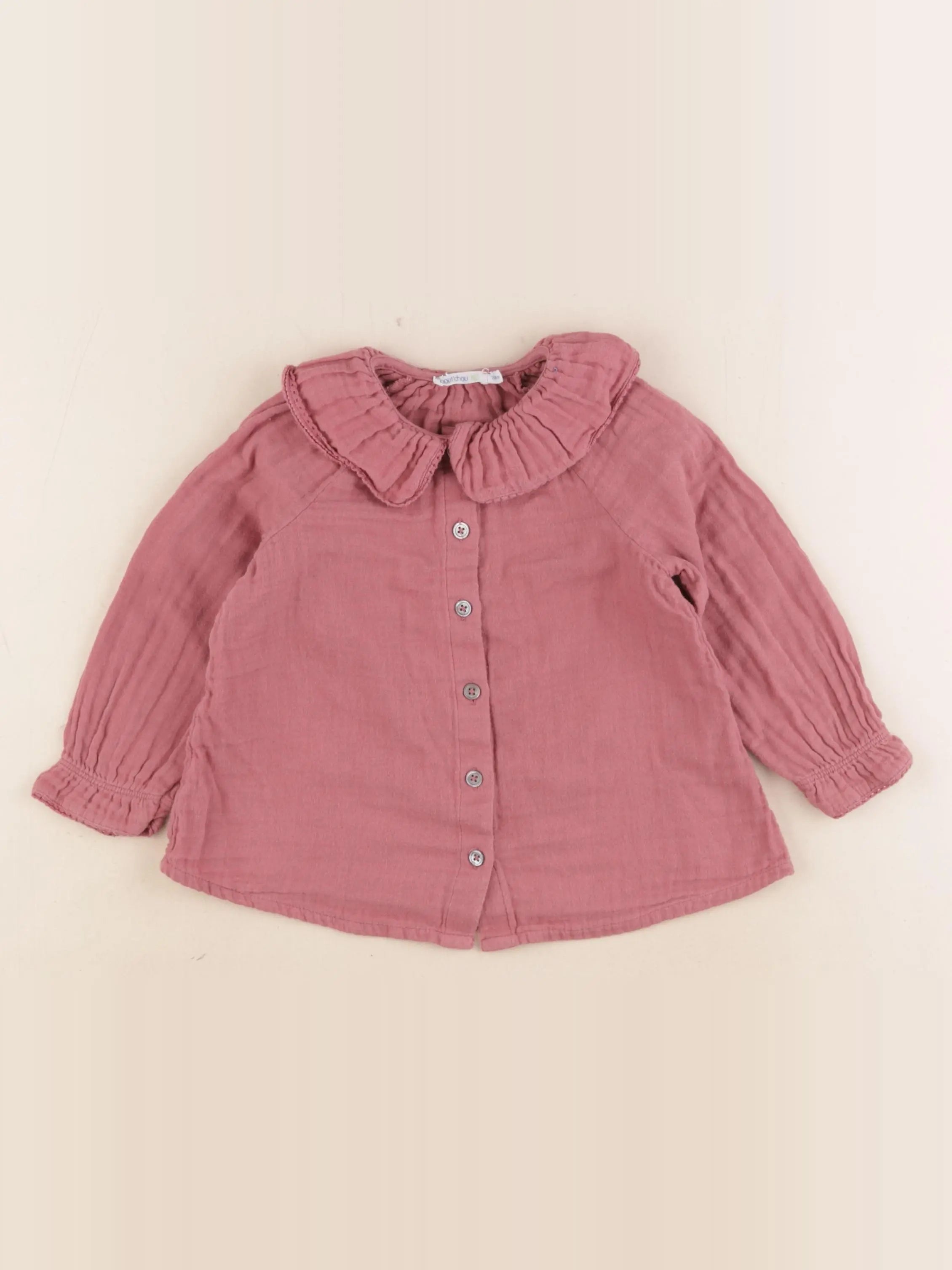 Boutchou - chemise rose - 24 mois