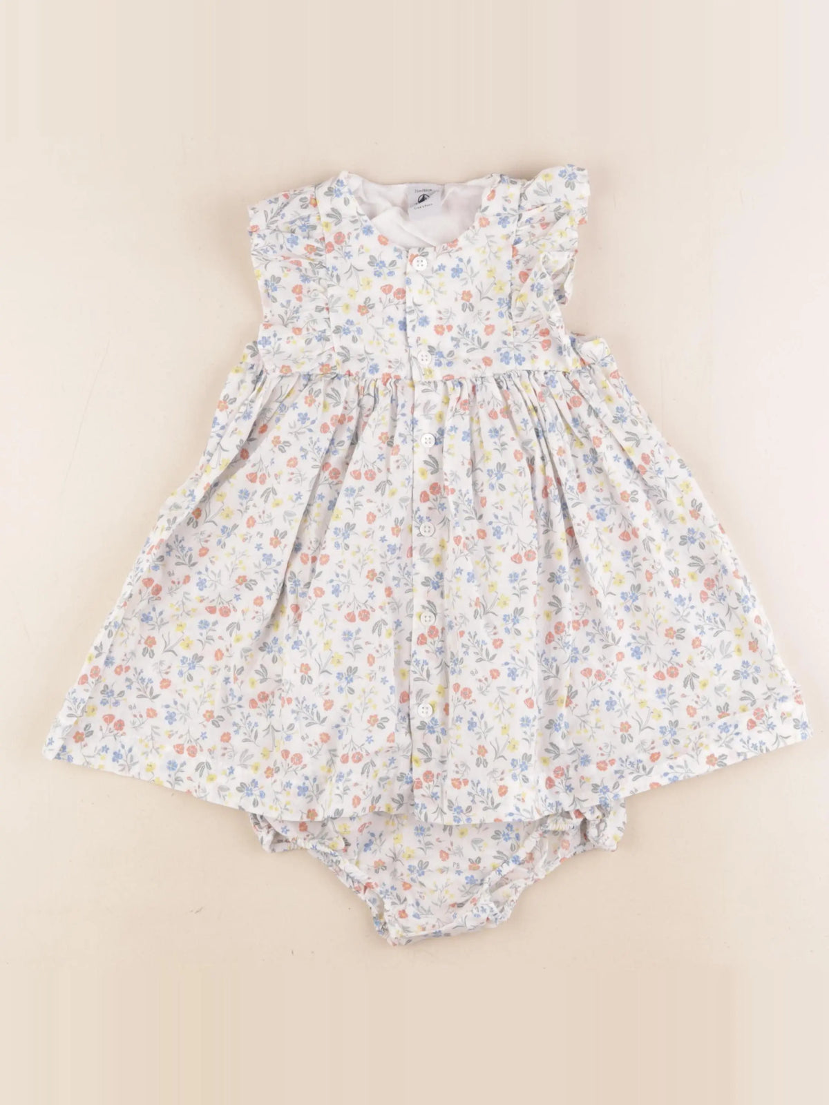 Petit Bateau - robe multicolore - 24 mois