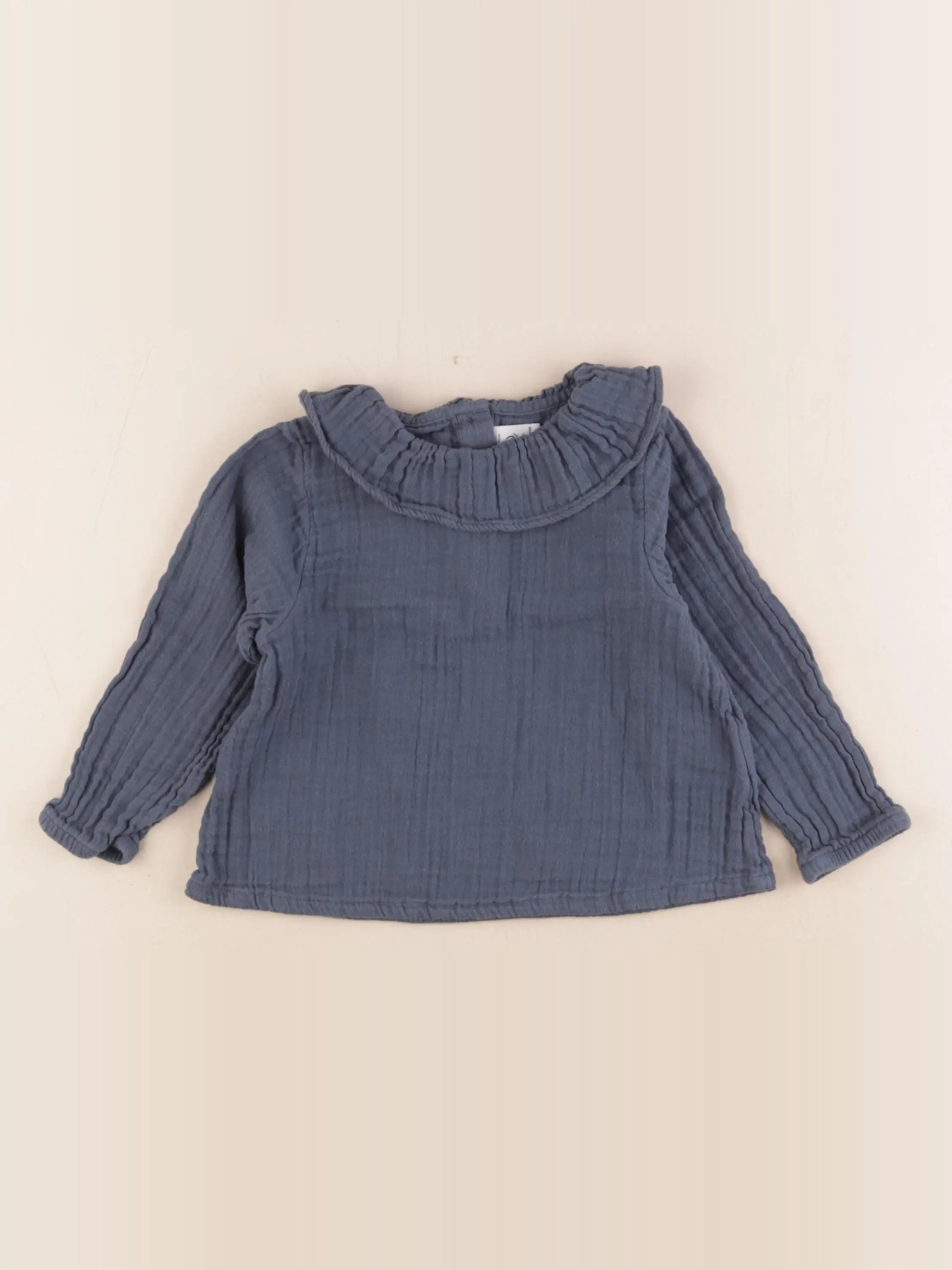 Petit Bateau - tee-shirt bleu - 24 mois