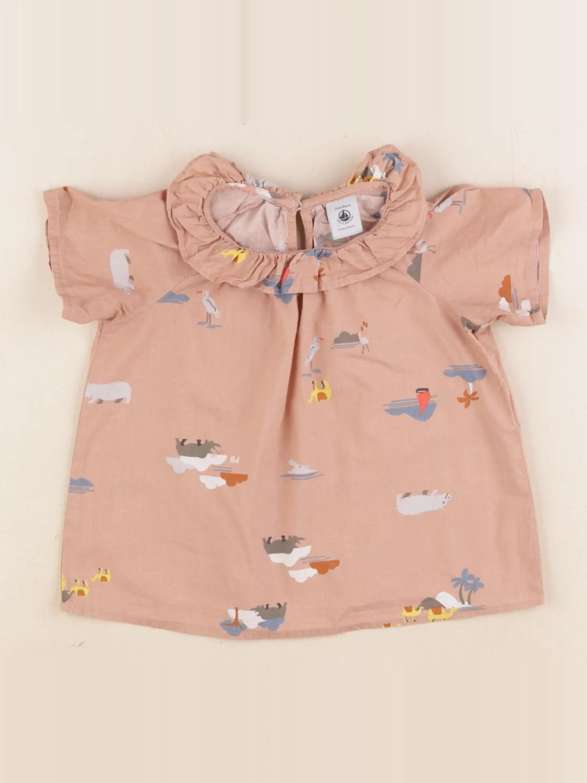 Petit Bateau - blouse multicolore - 24 mois
