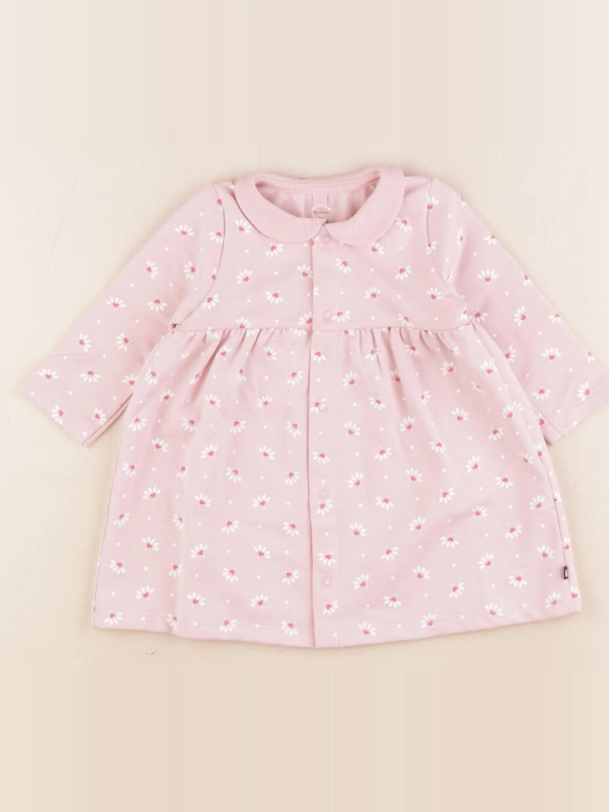 Petit Bateau - robe rose - 12 mois