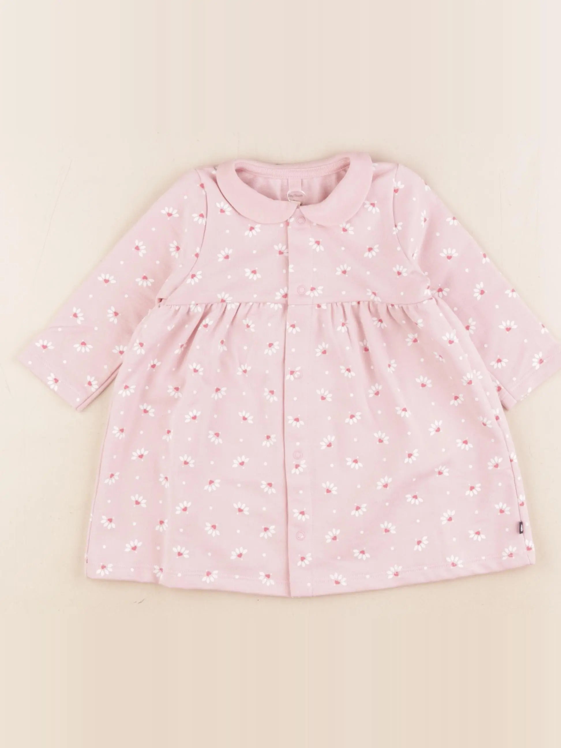 Petit Bateau - robe rose - 12 mois