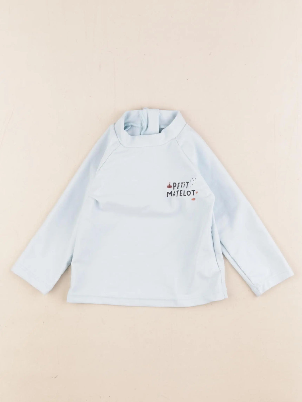 Vertbaudet - tee-shirt de bain bleu - 6 mois