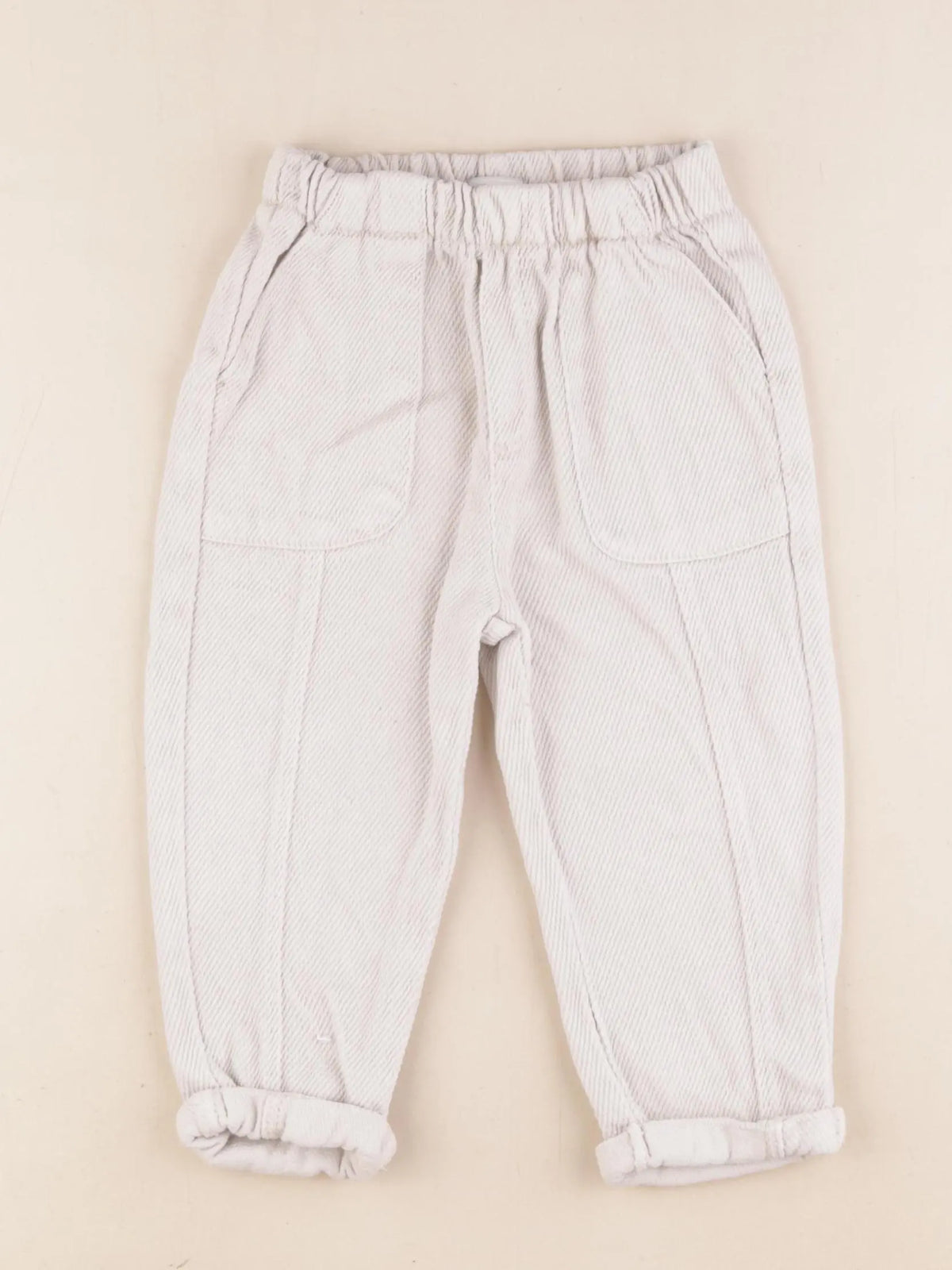 Vertbaudet - pantalon blanc - 24 mois