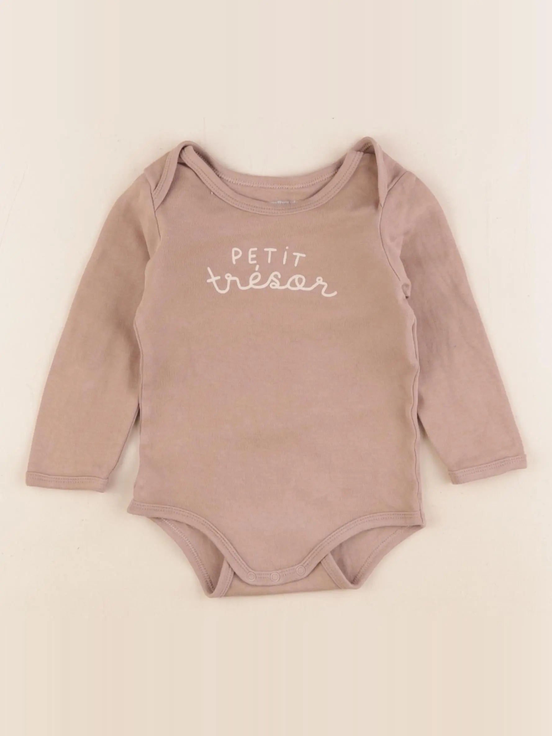 Vertbaudet - body marron - 24 mois