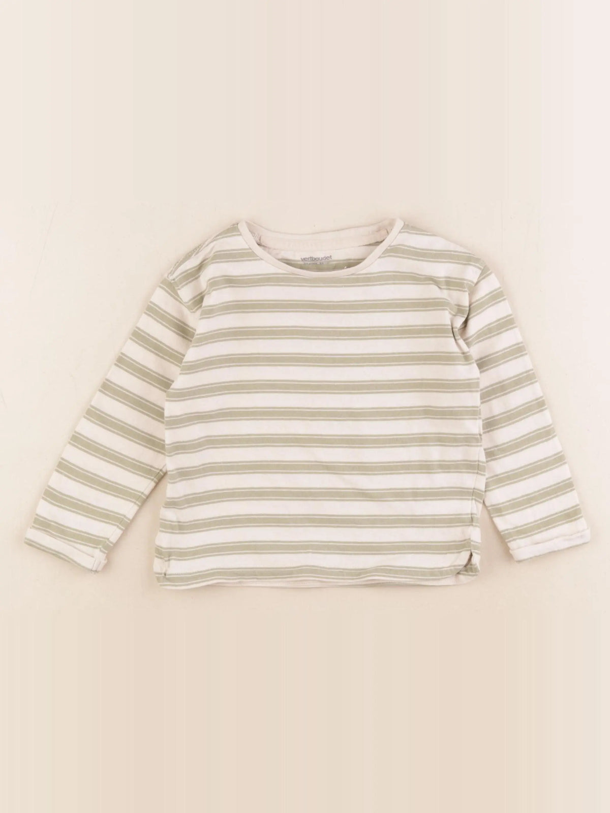 Vertbaudet - tee-shirt blanc, vert - 24 mois