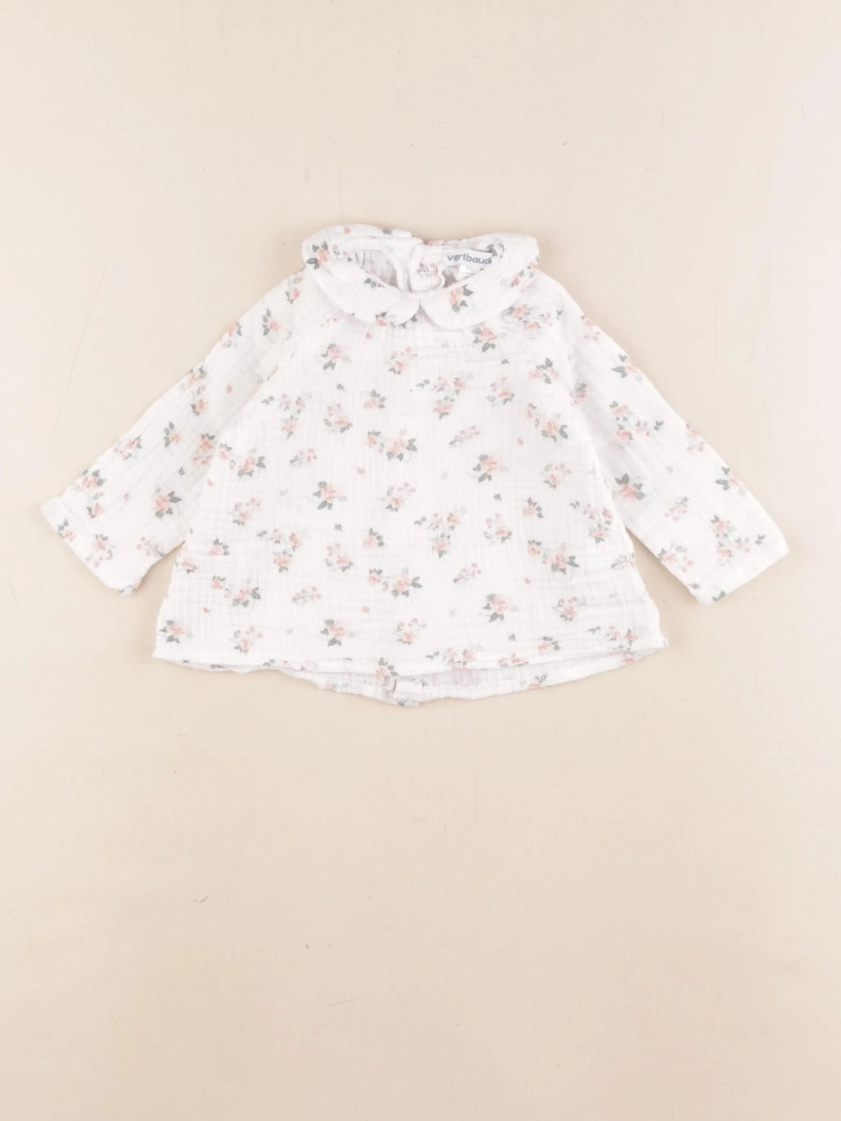 Vertbaudet - blouse blanc - 6 mois