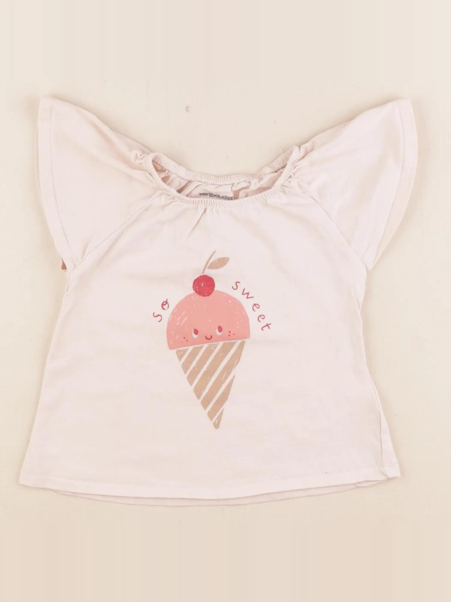 Vertbaudet - tee-shirt rose - 18 mois