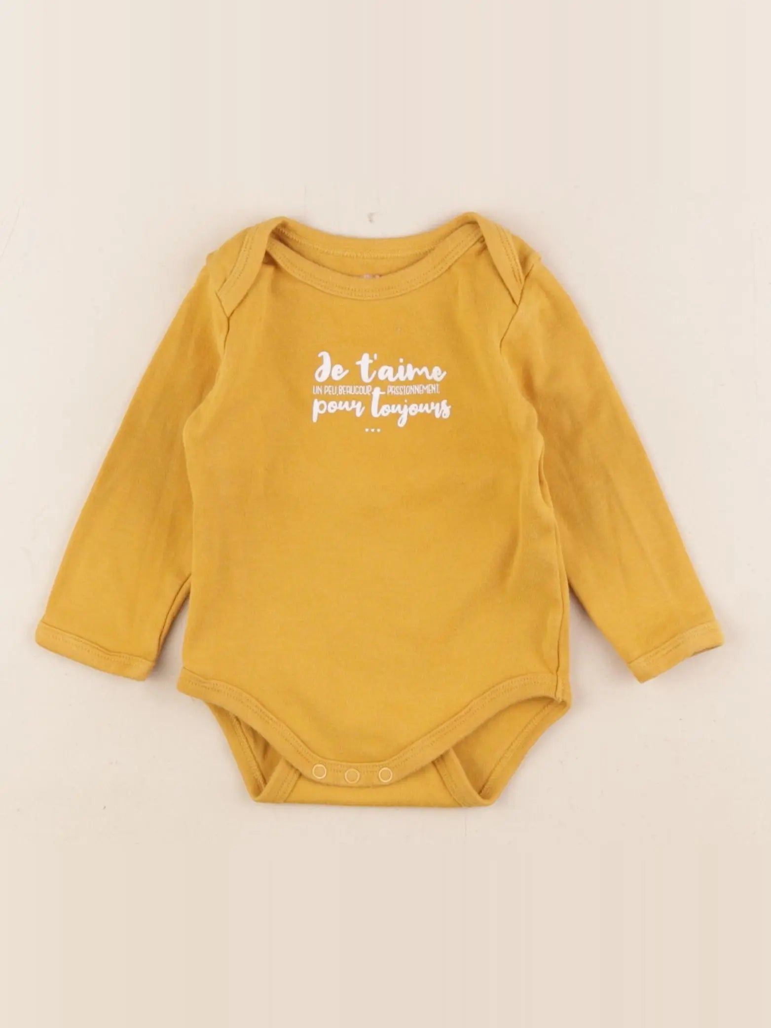 Vertbaudet - body jaune - 6 mois