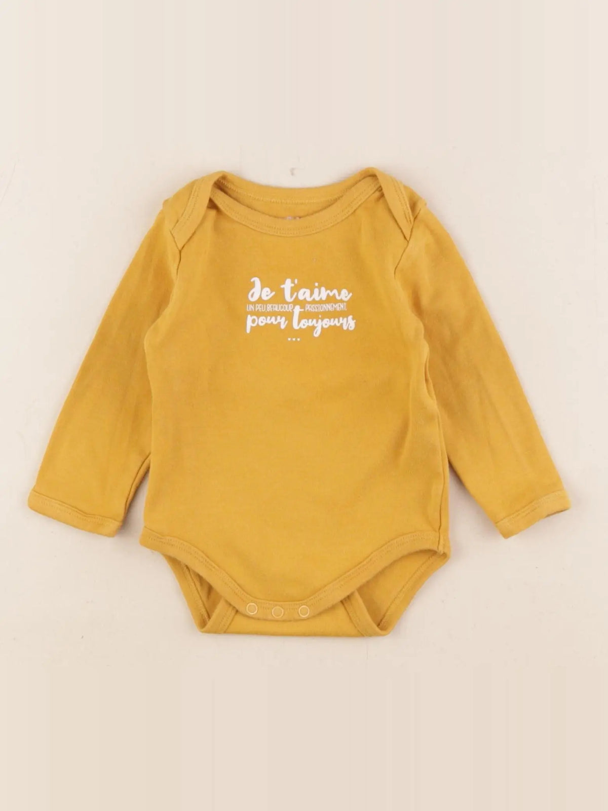 Vertbaudet - body jaune - 6 mois