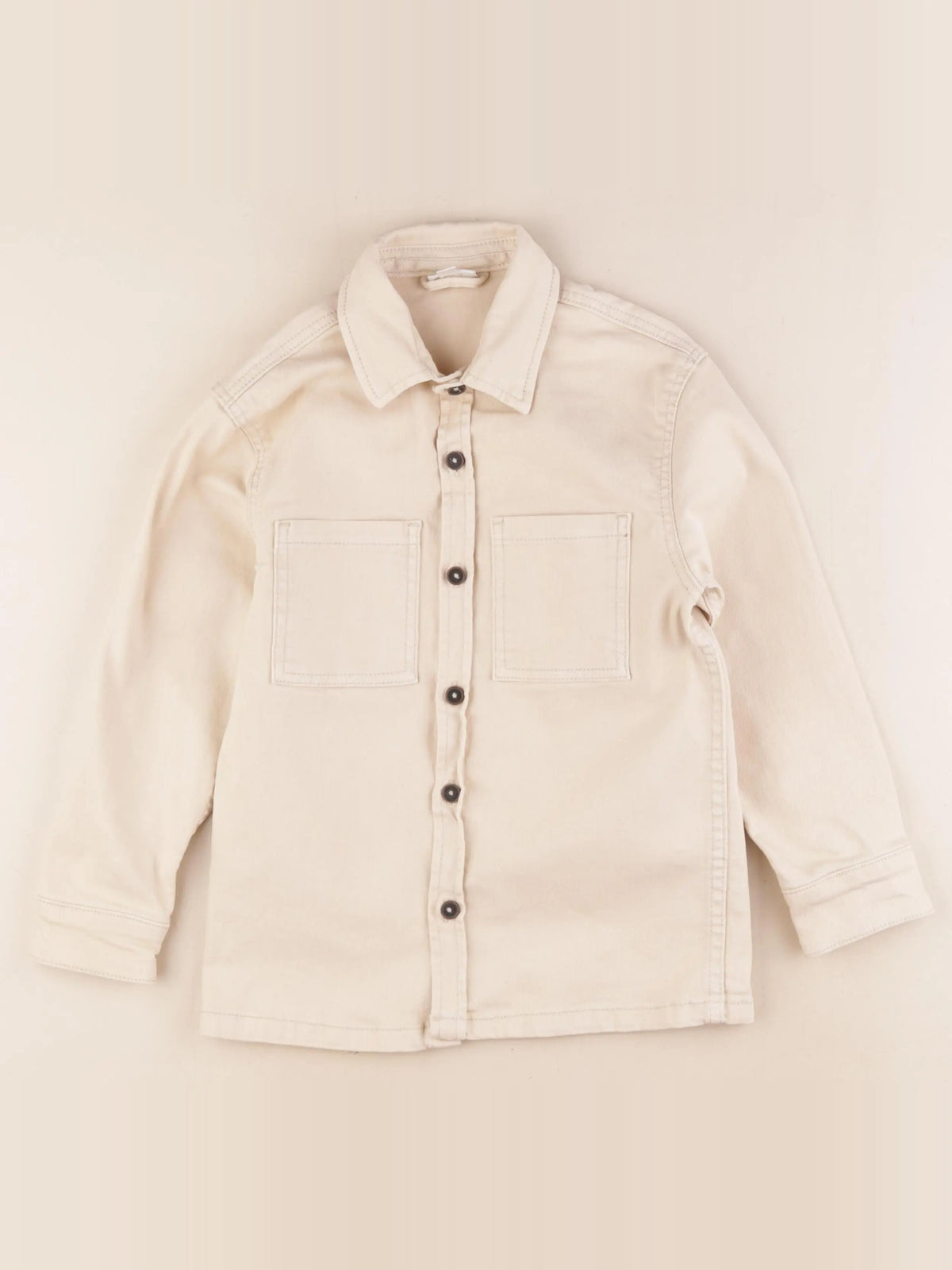 Vertbaudet - veste imprimé au dos beige - 8 ans