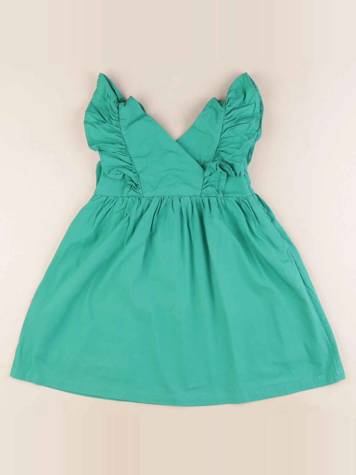 Vertbaudet - robe vert - 5 ans