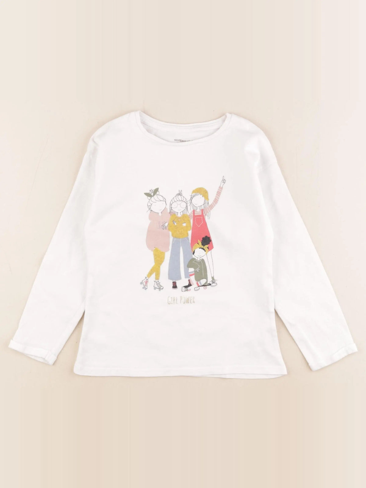 Vertbaudet - tee-shirt blanc - 5 ans