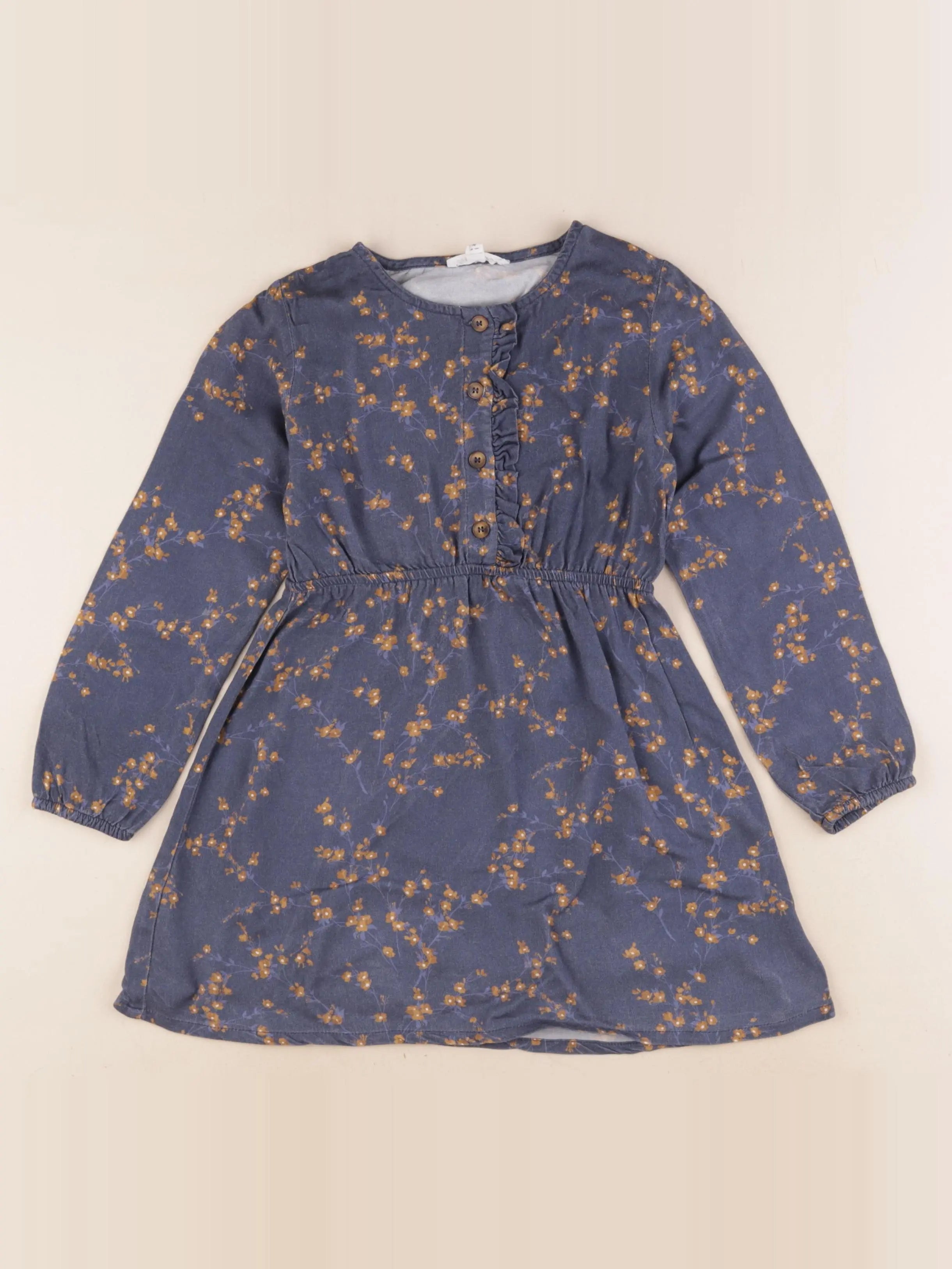Eden & Victor - robe bleu - 5 ans