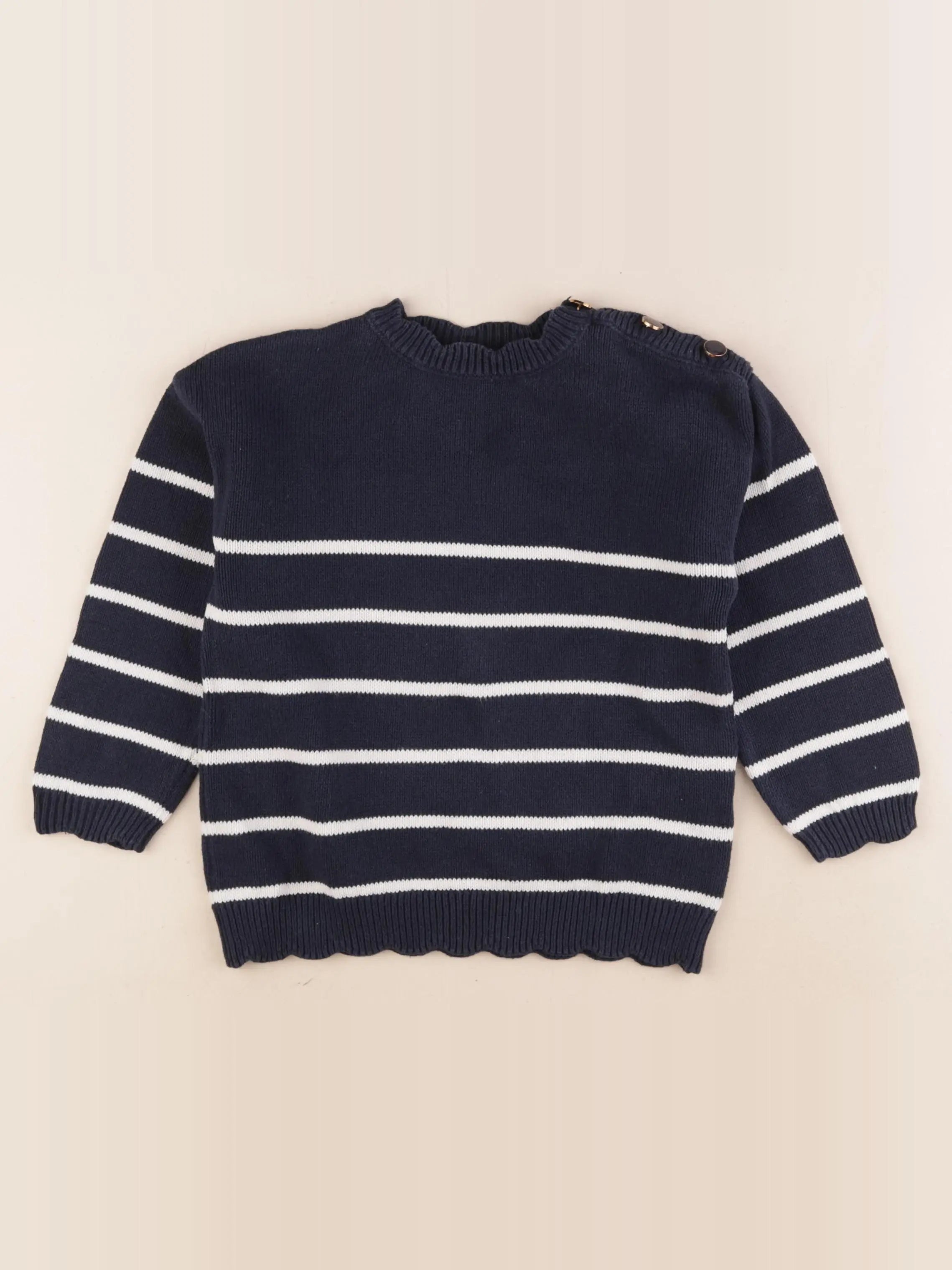Vertbaudet - pull bleu - 6 ans