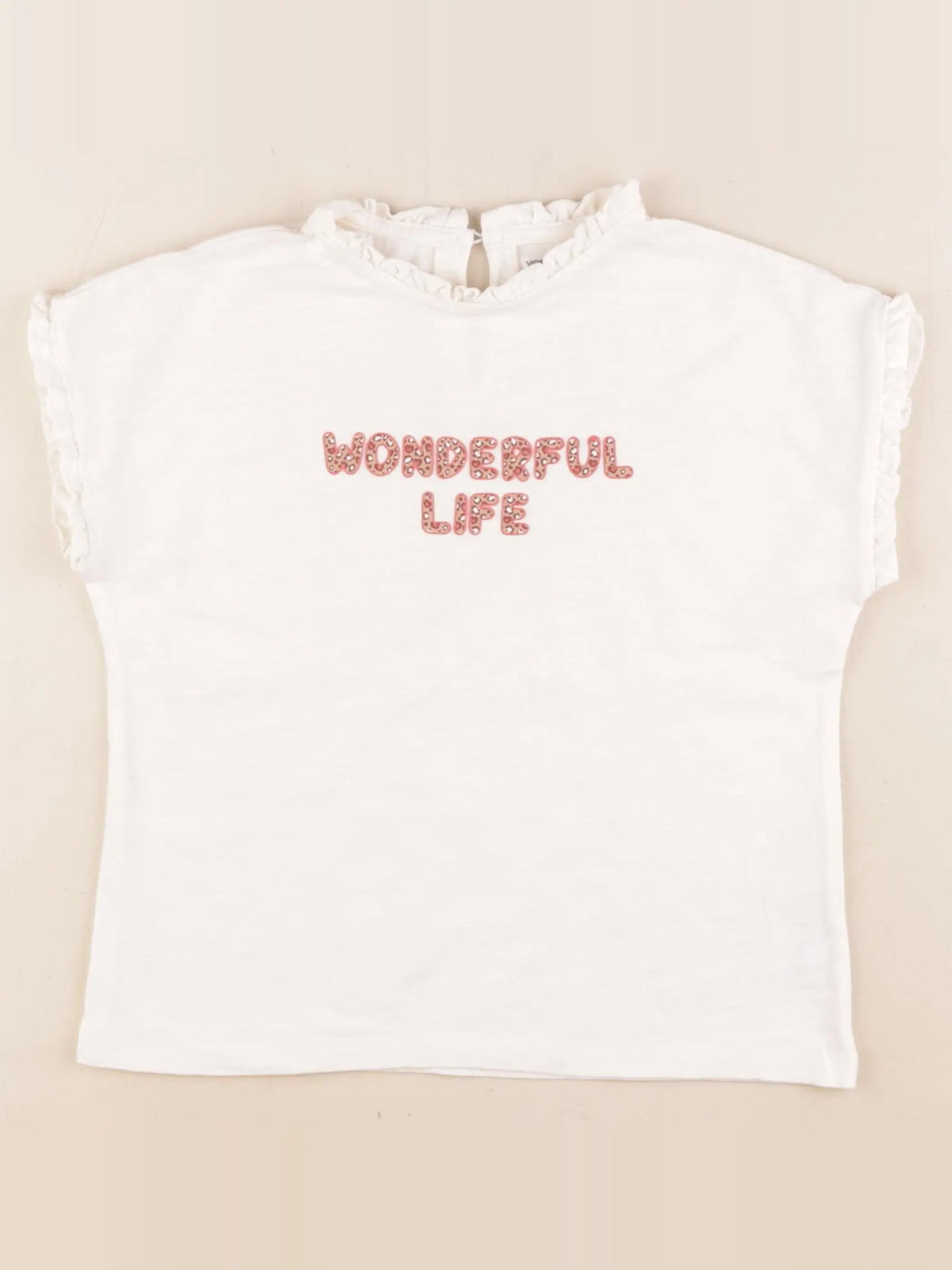 Vertbaudet - tee-shirt blanc - 6 ans