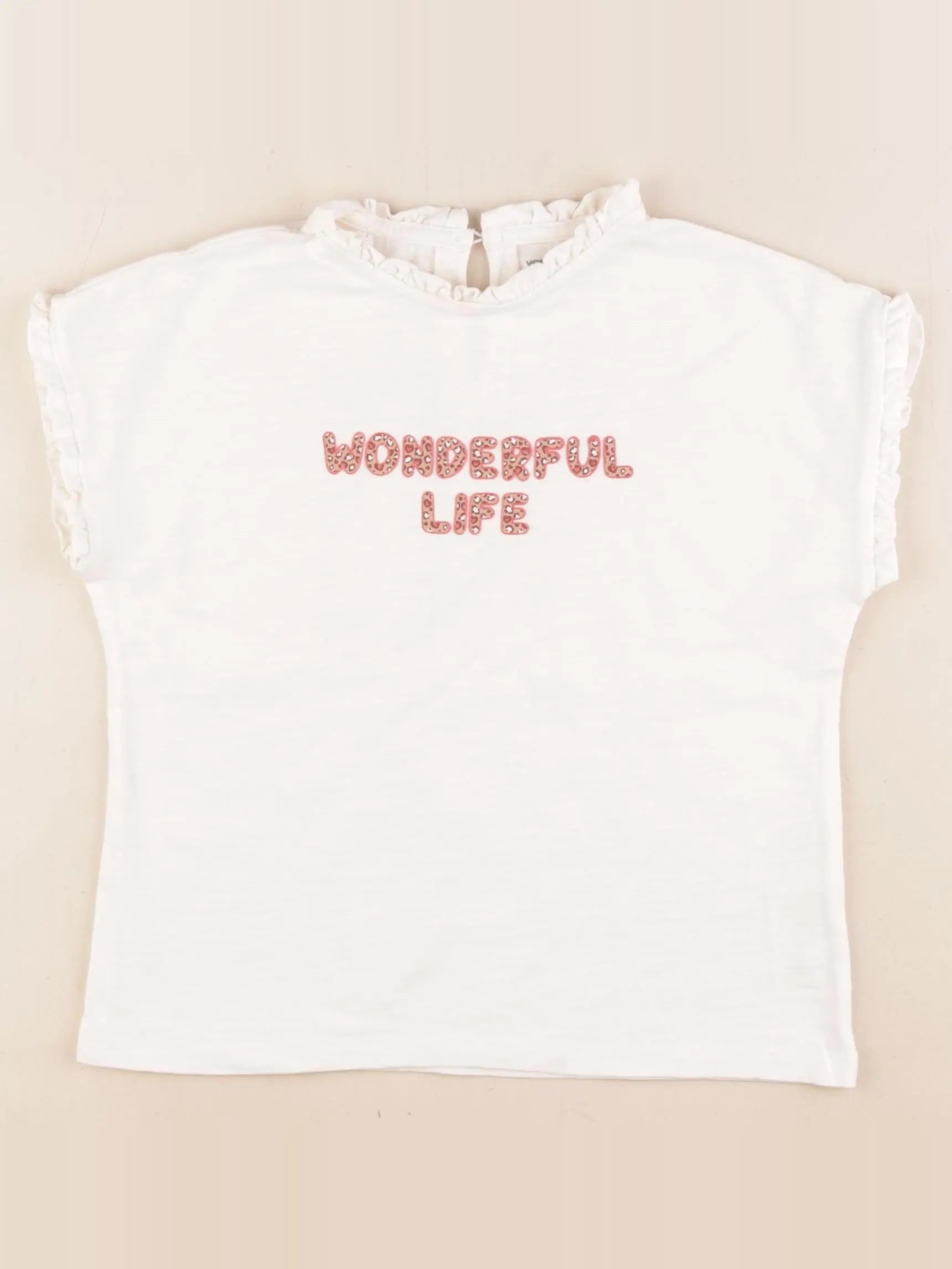 Vertbaudet - tee-shirt blanc - 6 ans