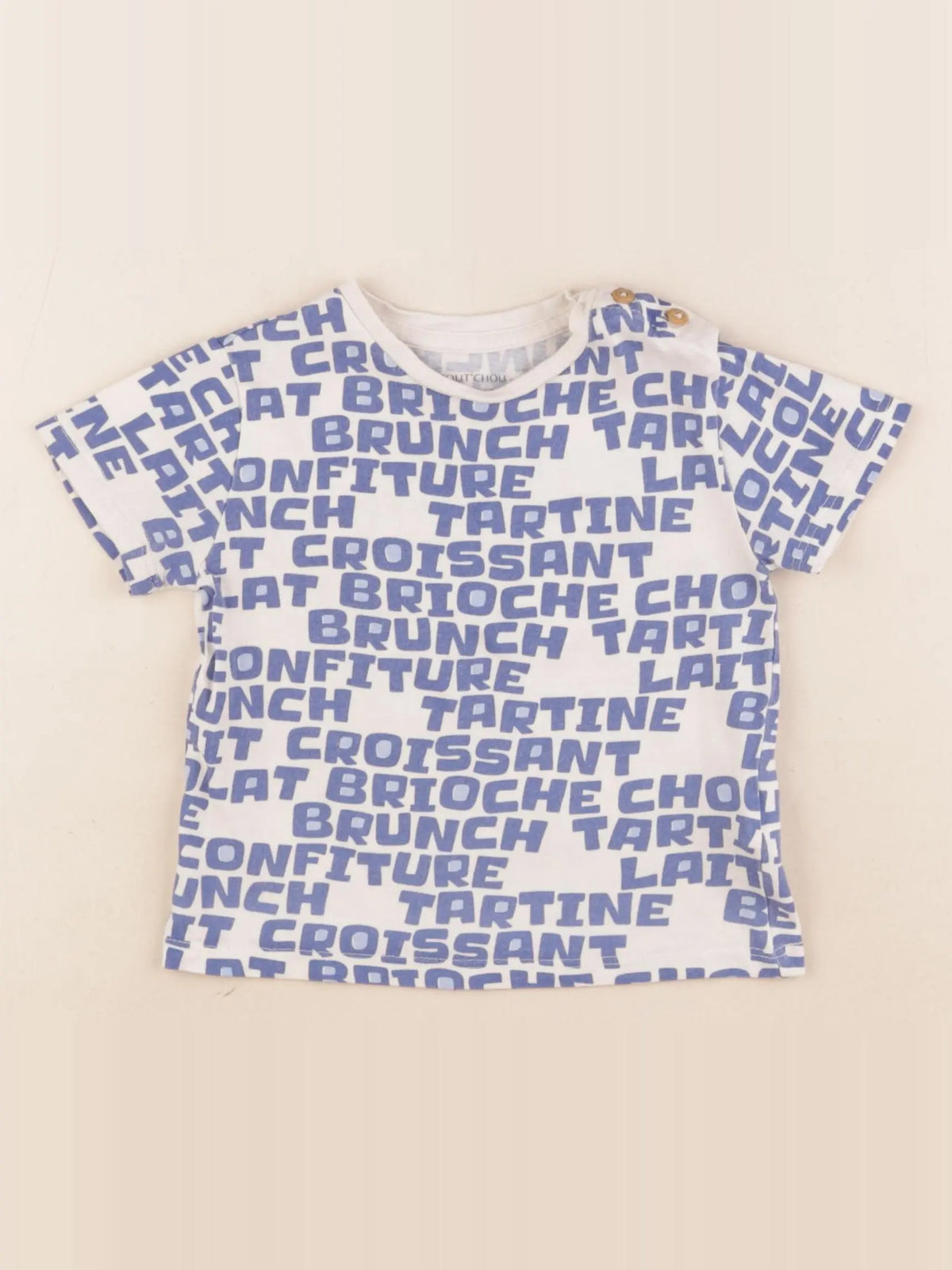 Boutchou - tee-shirt bleu - 24 mois