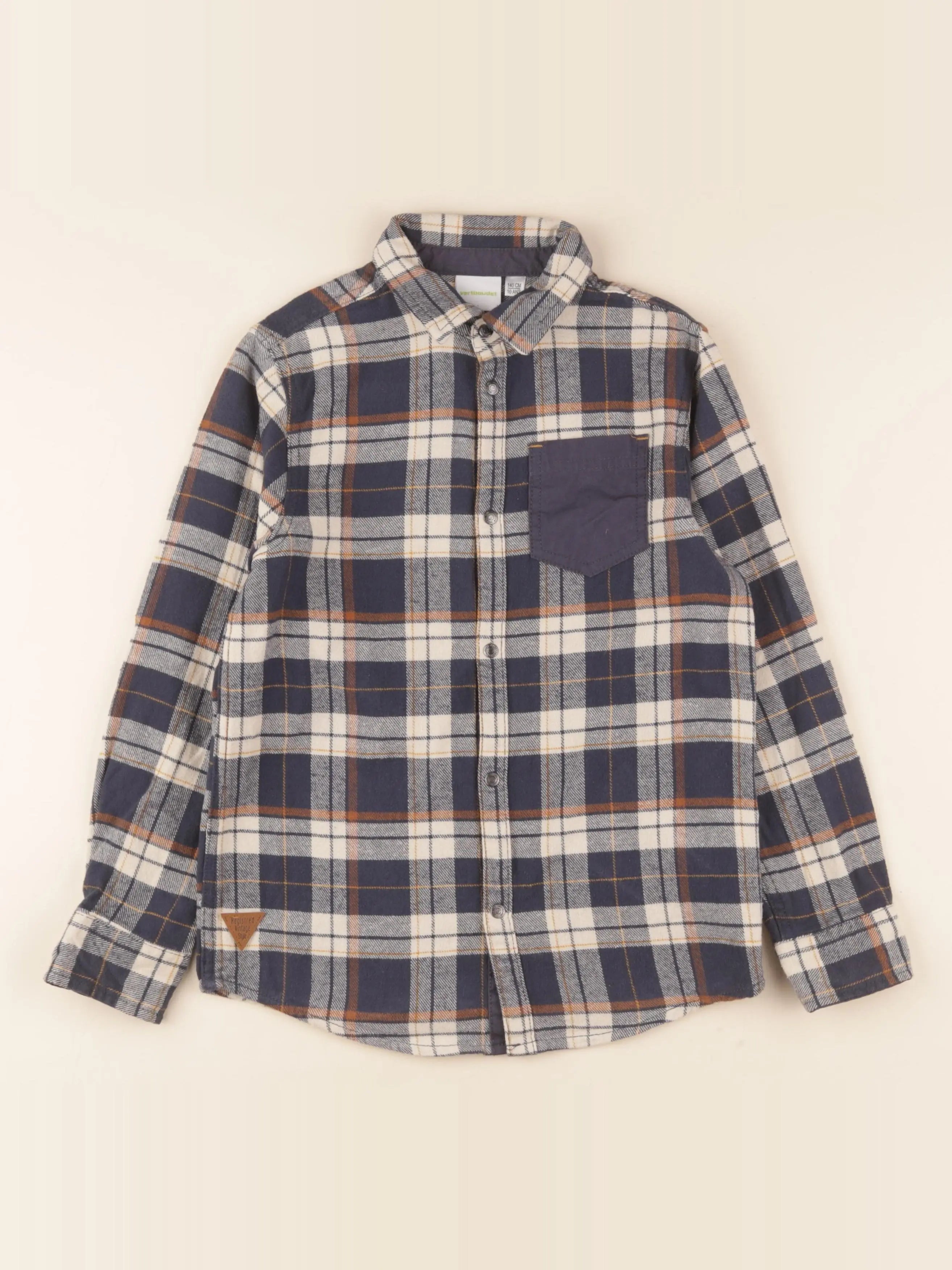Vertbaudet - chemise bleu - 10 ans