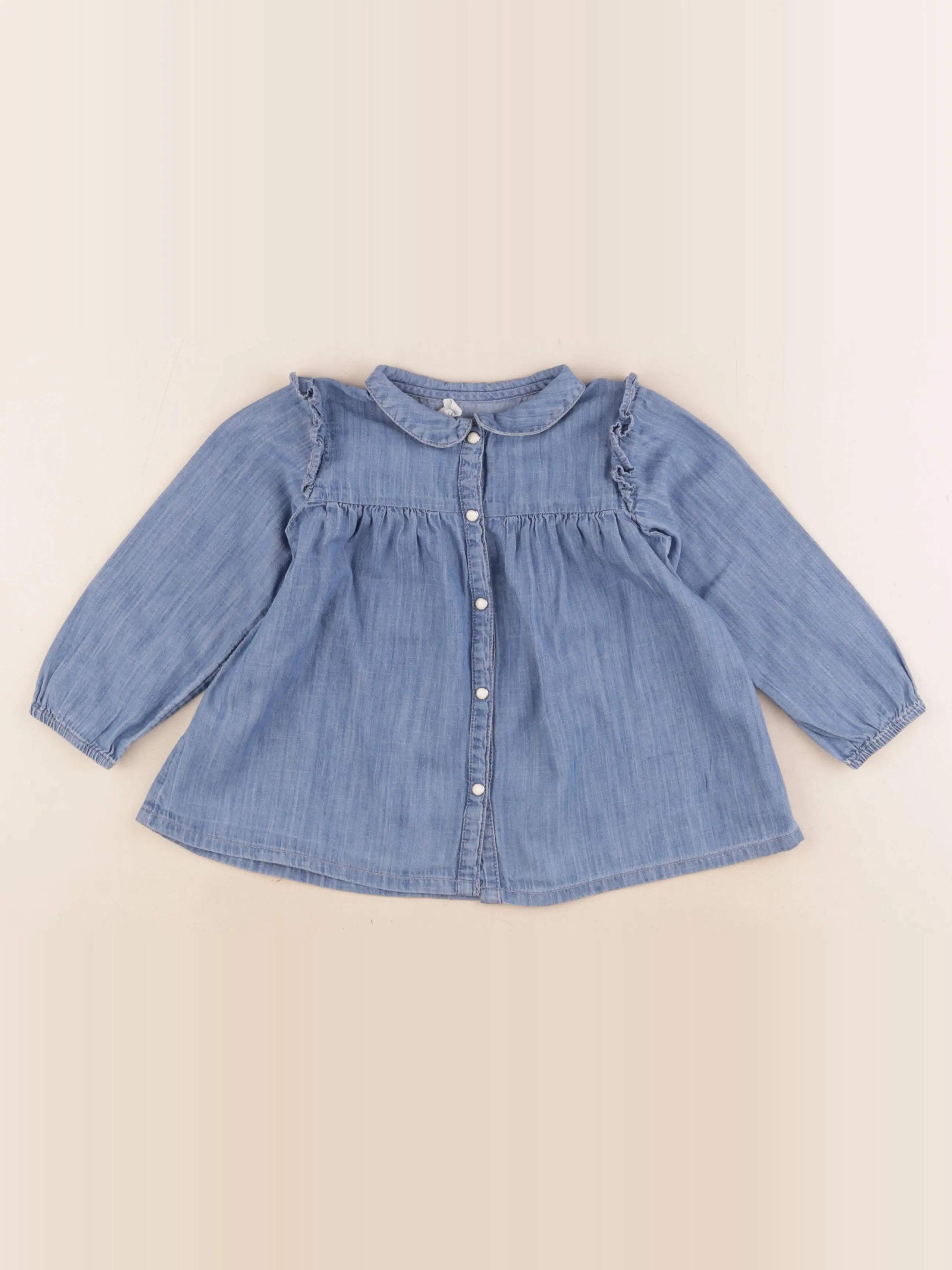 Boutchou - blouse bleu - 36 mois