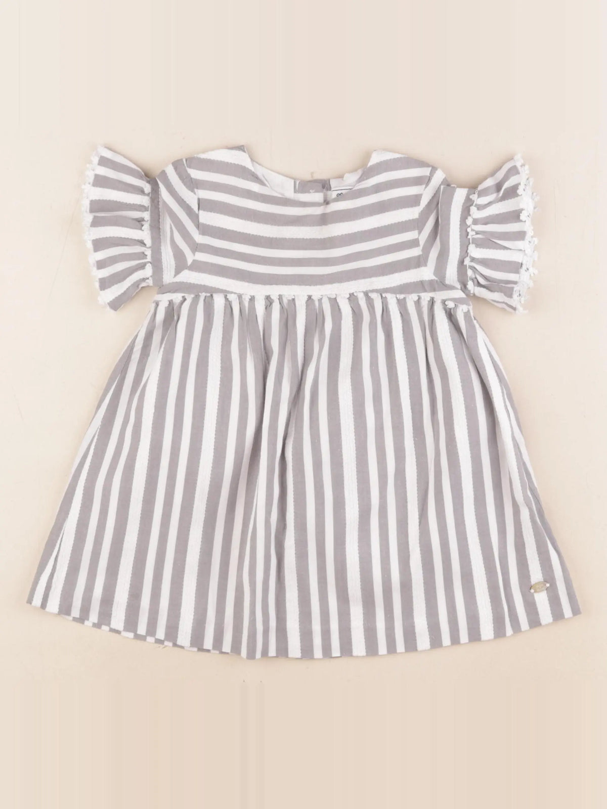 Tartine & Chocolat - robe gris, blanc - 18 mois
