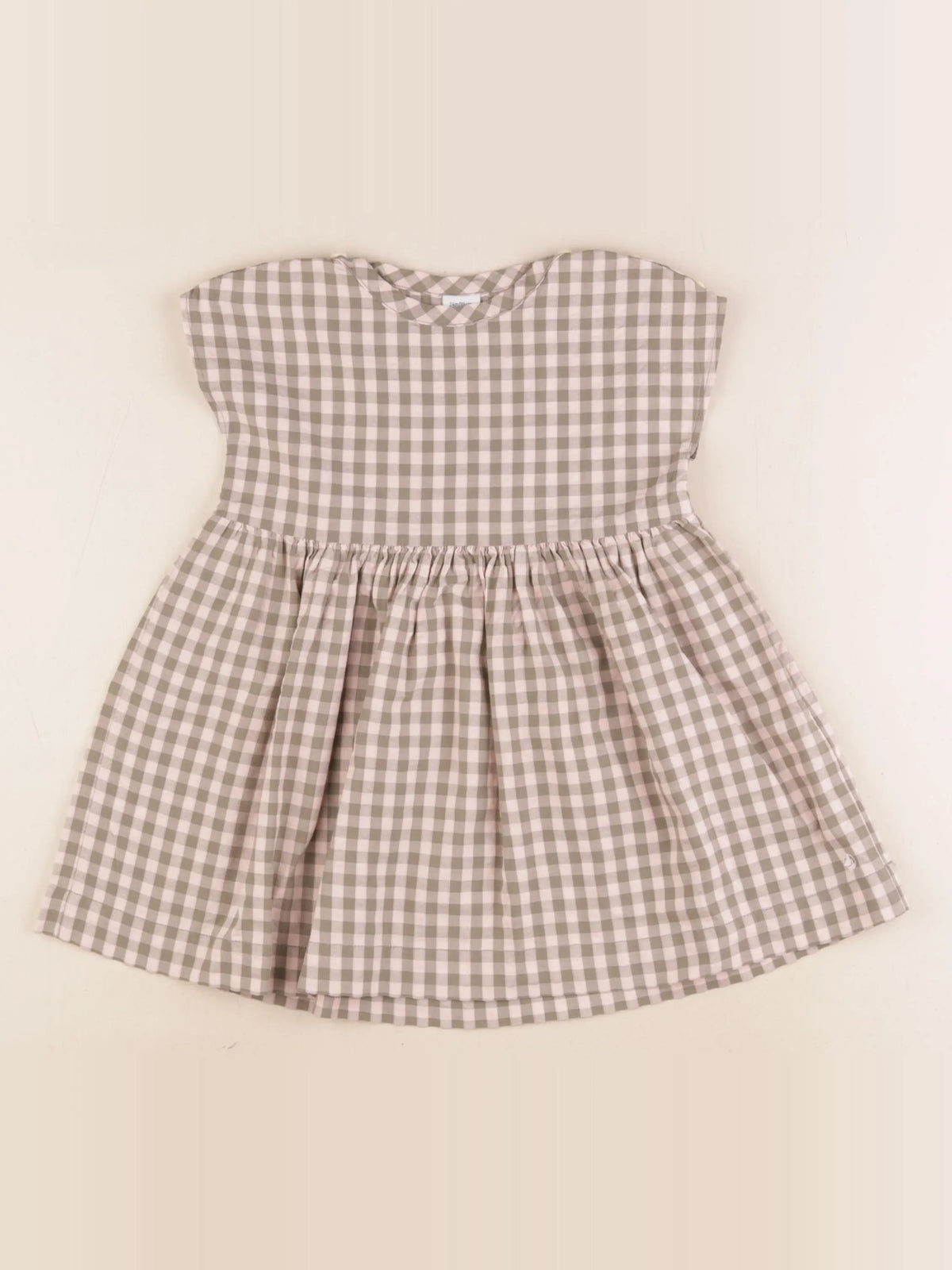 Petit Bateau - robe rose, marron - 24 mois