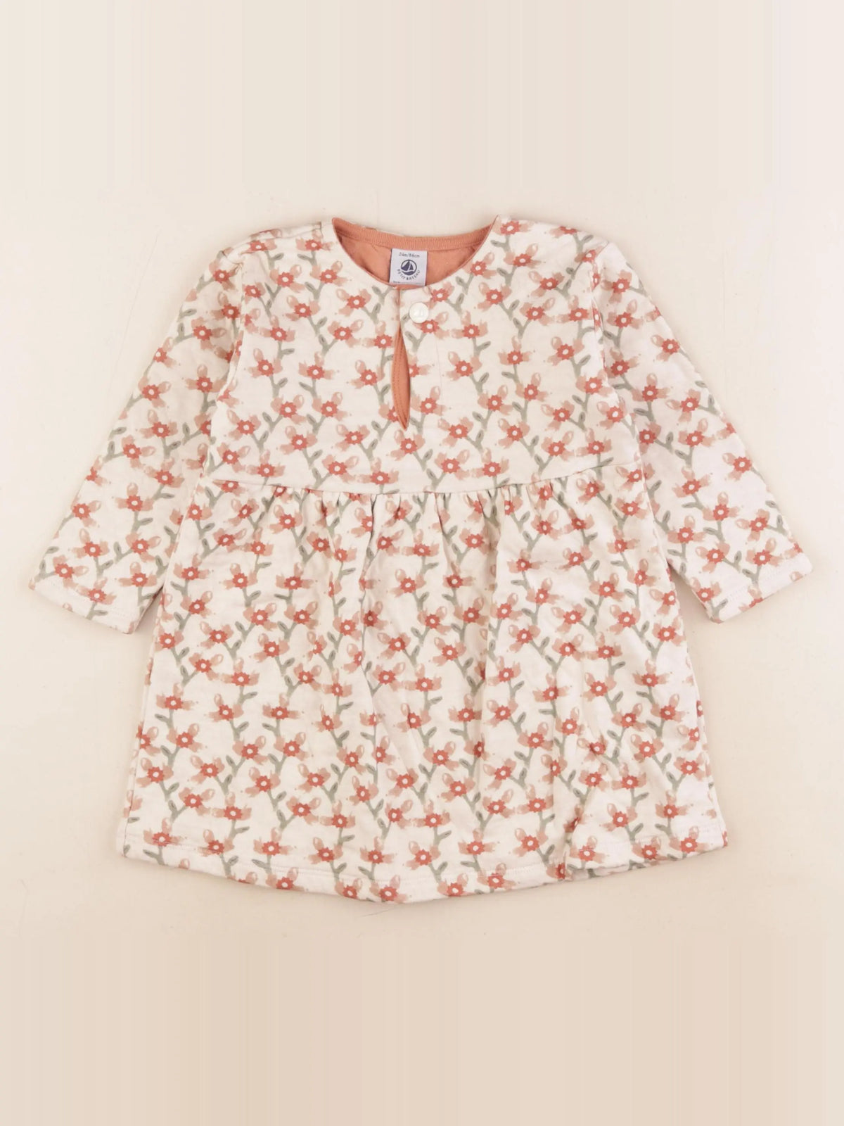 Petit Bateau - robe multicolore - 24 mois