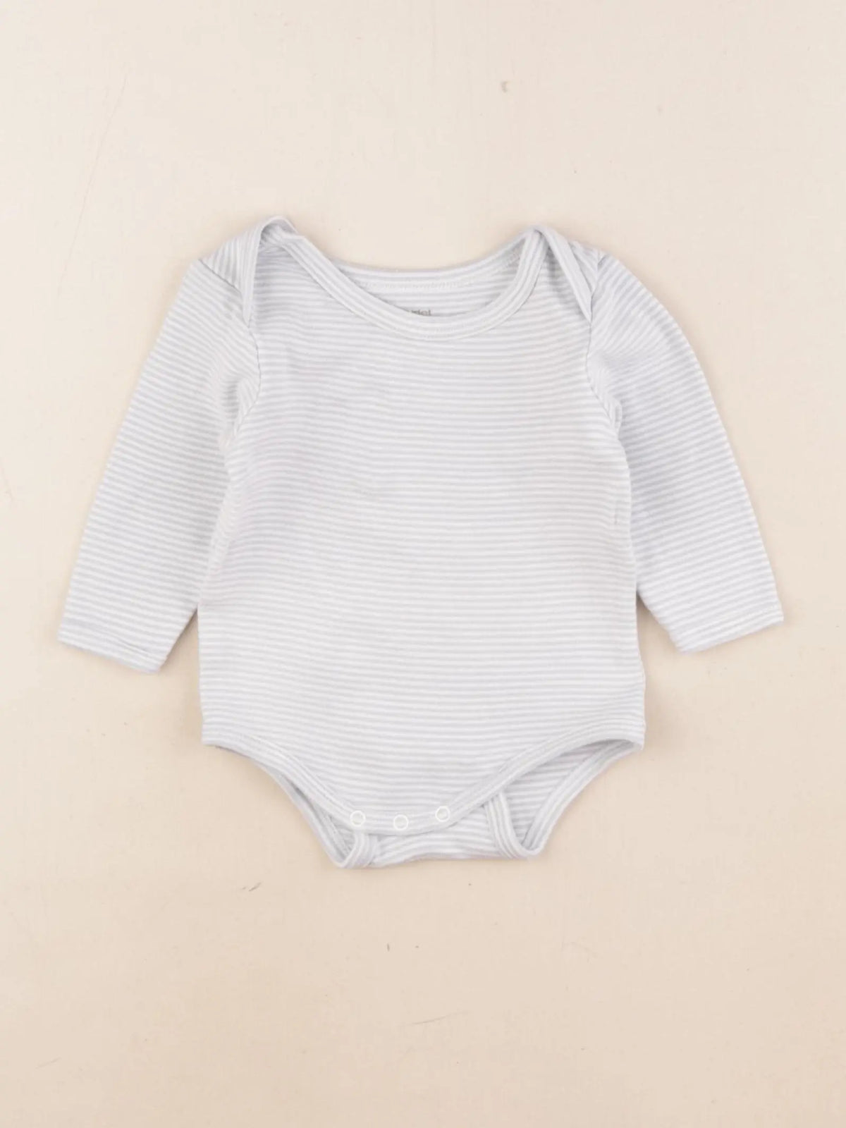Vertbaudet - body blanc, bleu - 6 mois