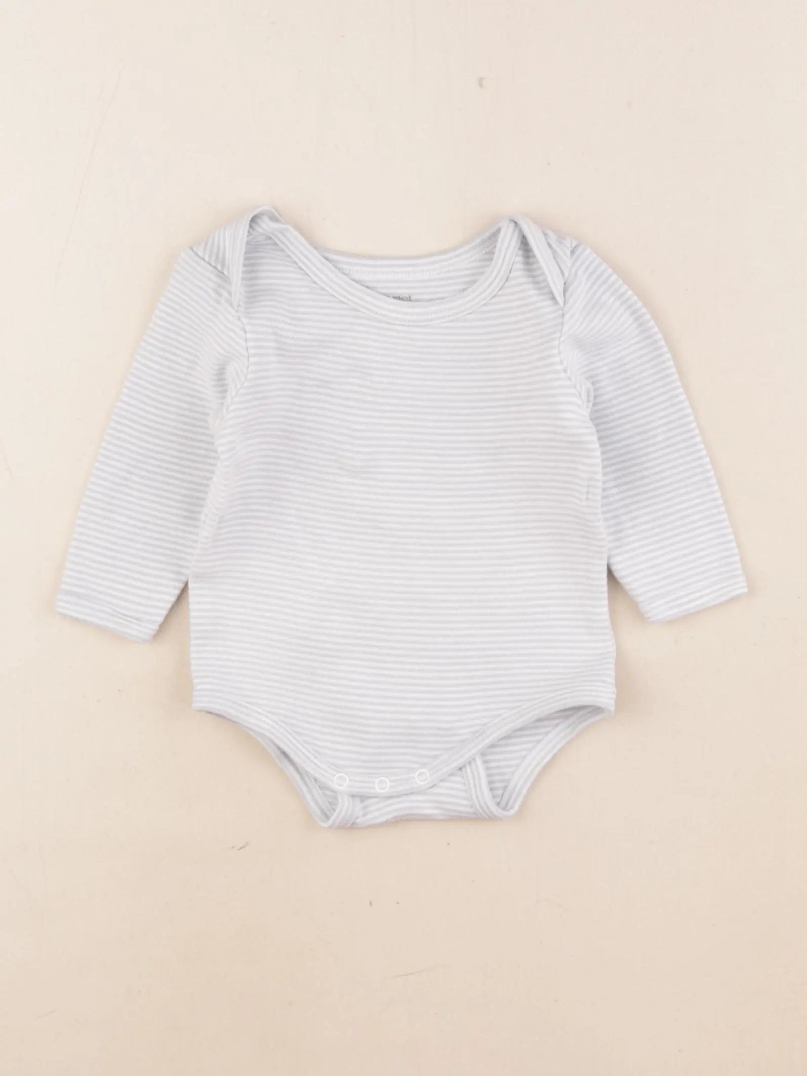 Vertbaudet - body blanc, bleu - 6 mois
