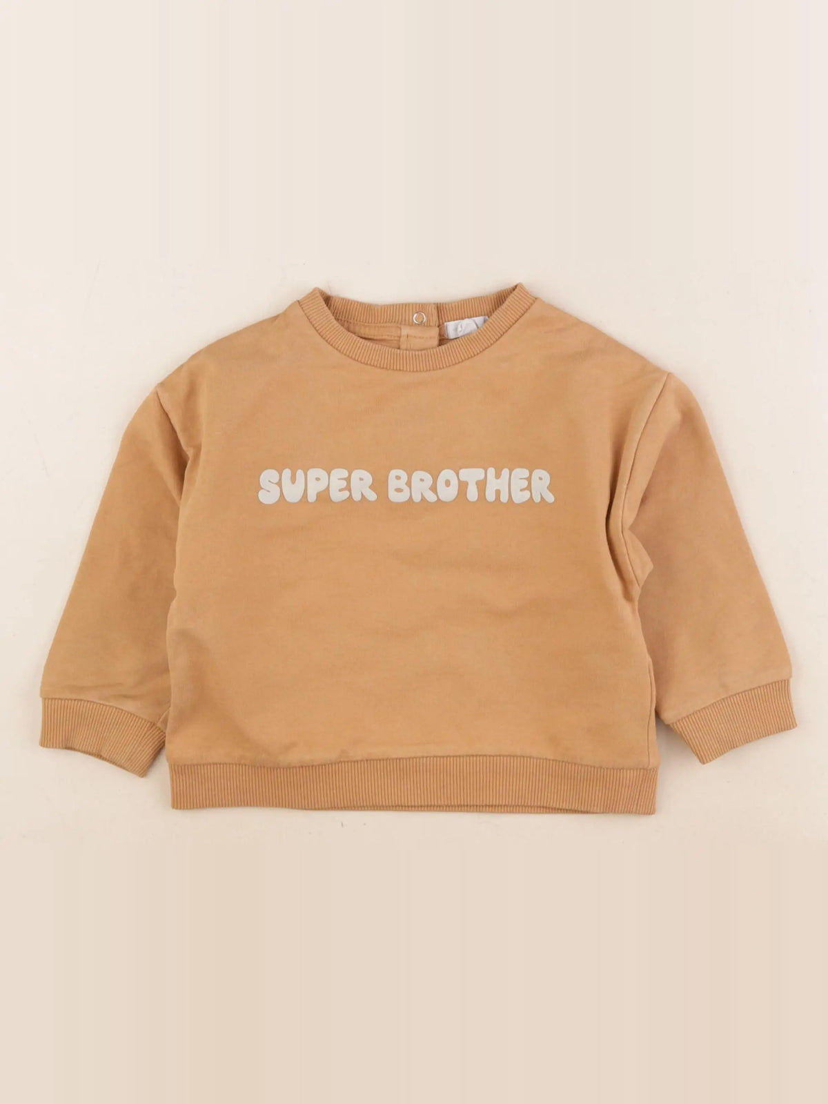 Vertbaudet - sweat marron - 24 mois