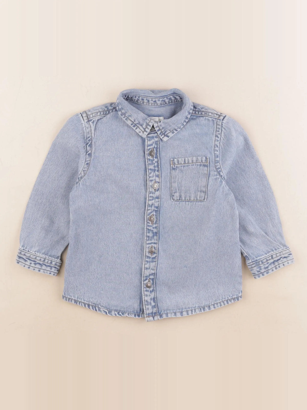 Vertbaudet - chemise bleu - 24 mois